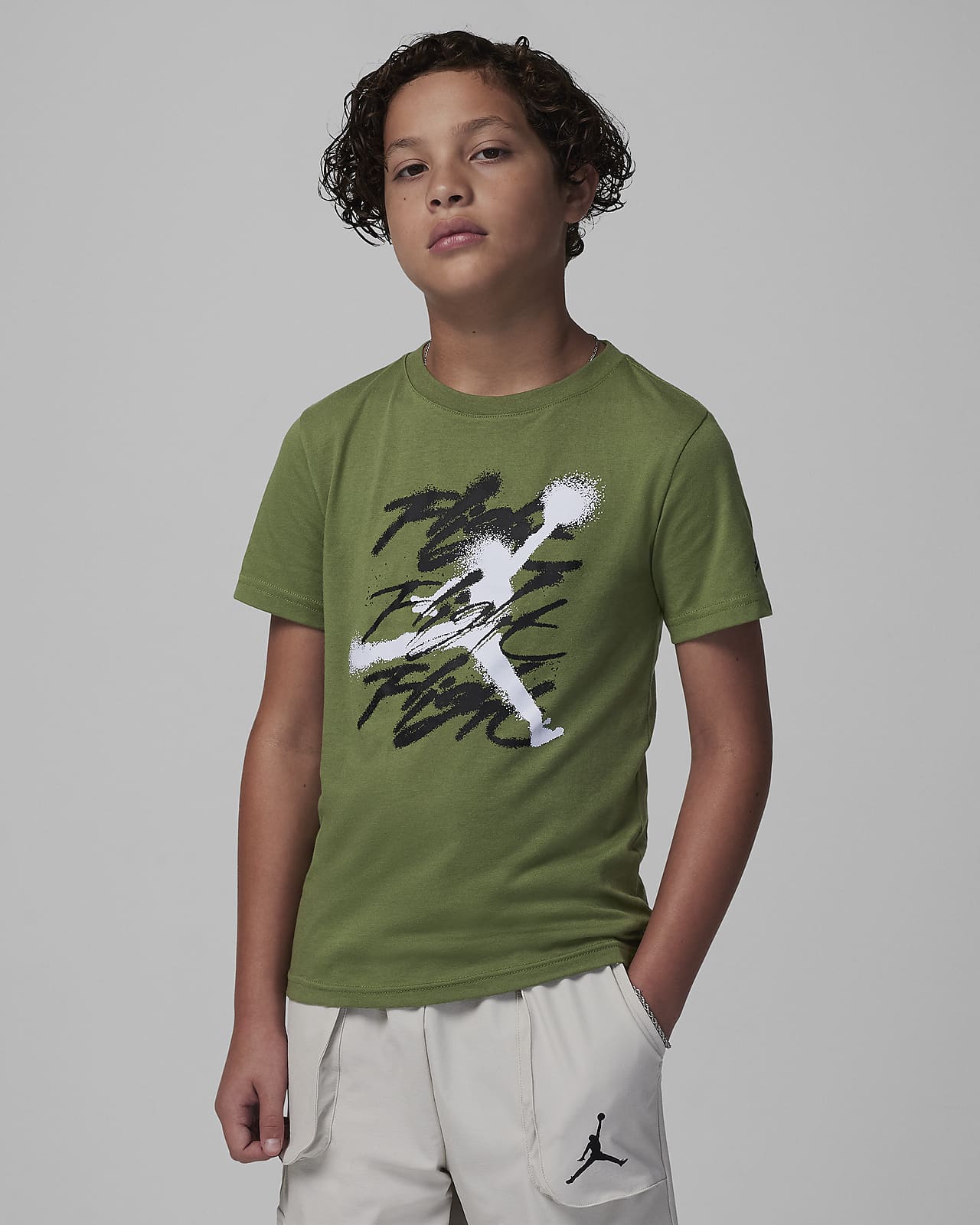 T-shirt Jordan Jumpman Flight Sprayed Tee för ungdom