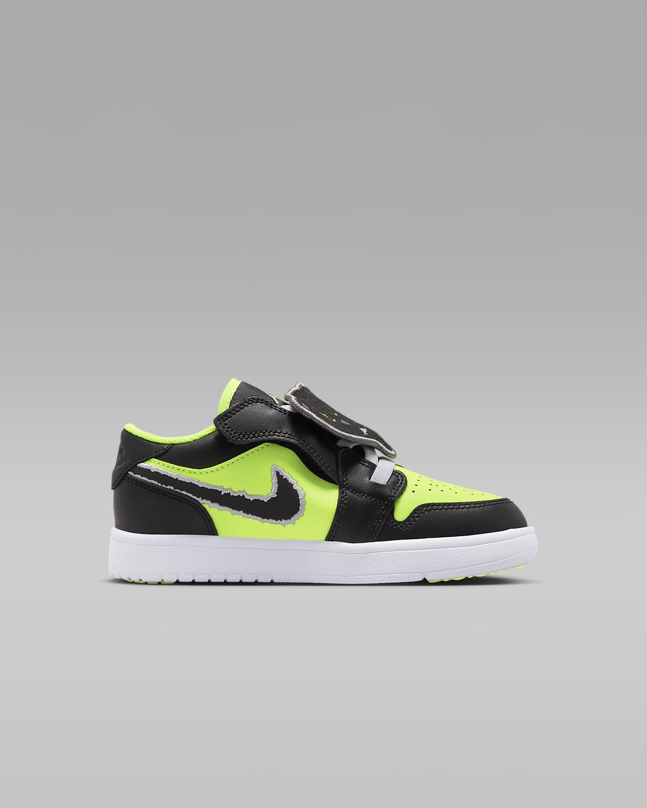 Grey and lime 2025 green jordan 1