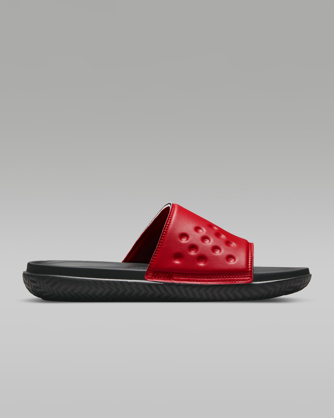 Claquette jordan outlet noir et rouge