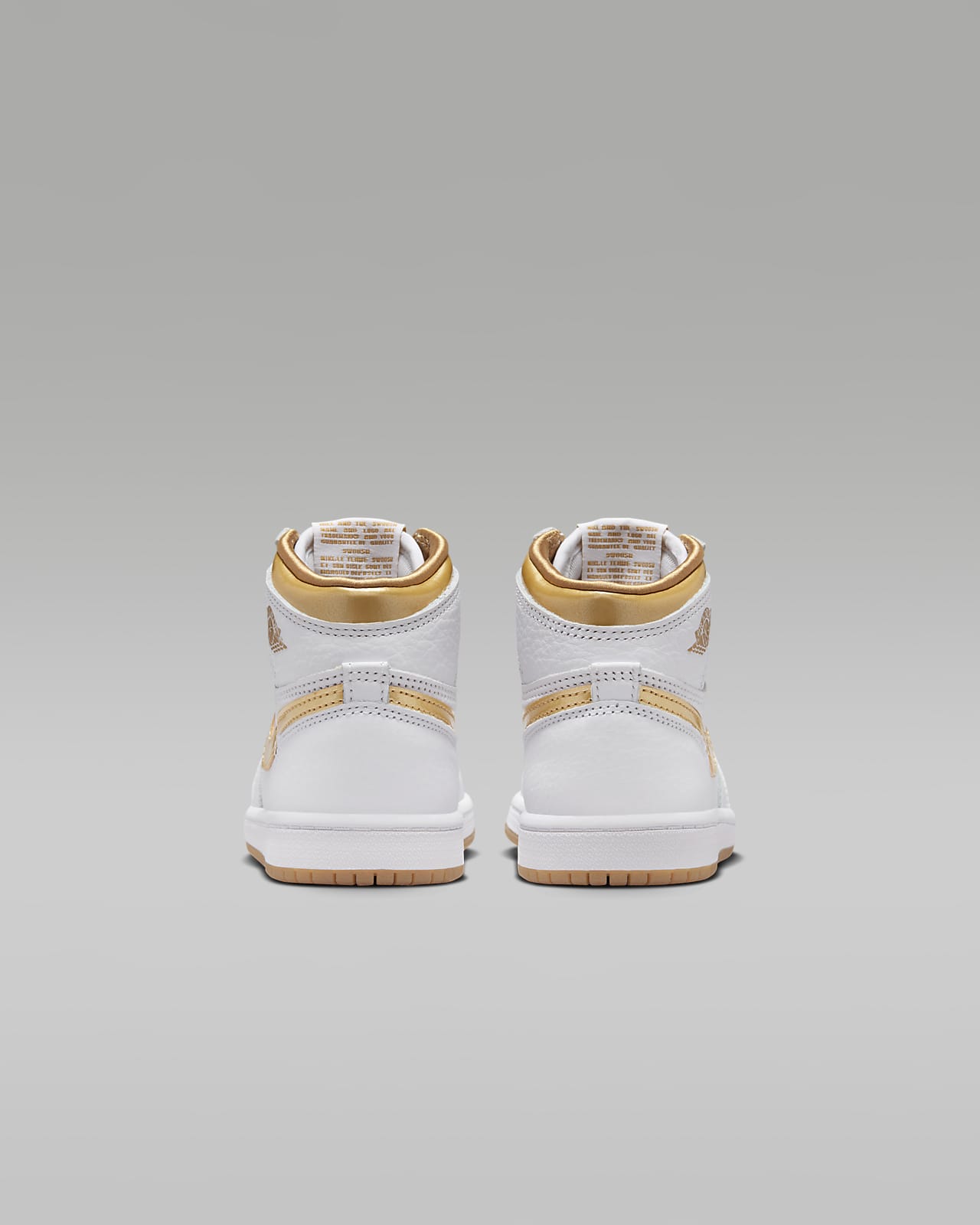 White n sale gold jordans