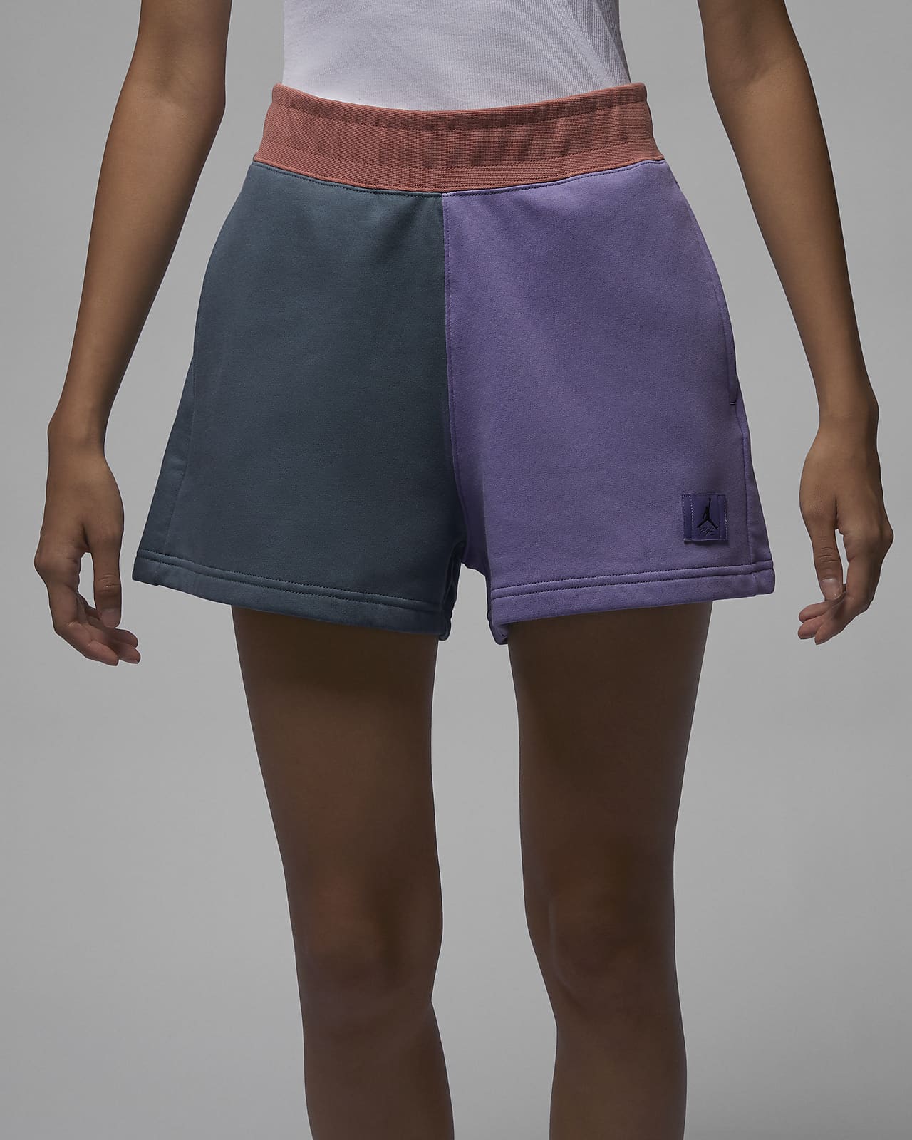Purple fleece shorts 2025