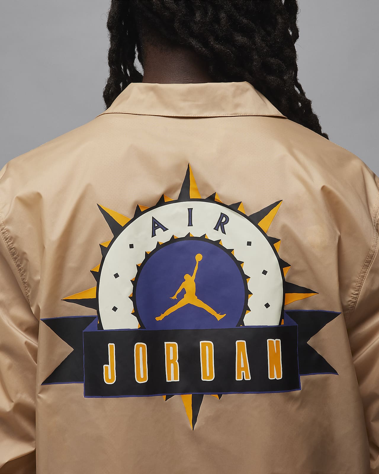 Jordan - Men - Flight MVP Hooded Jacket - Black/Rush Orange/Phantom – Nohble