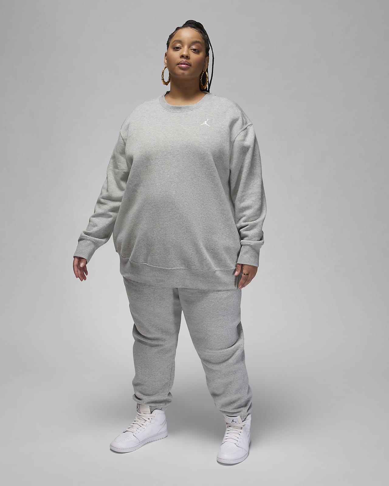 Nike Jordan Flight Fleece Women's Crewneck Sweatshirt (Plus Size). Nike.com
