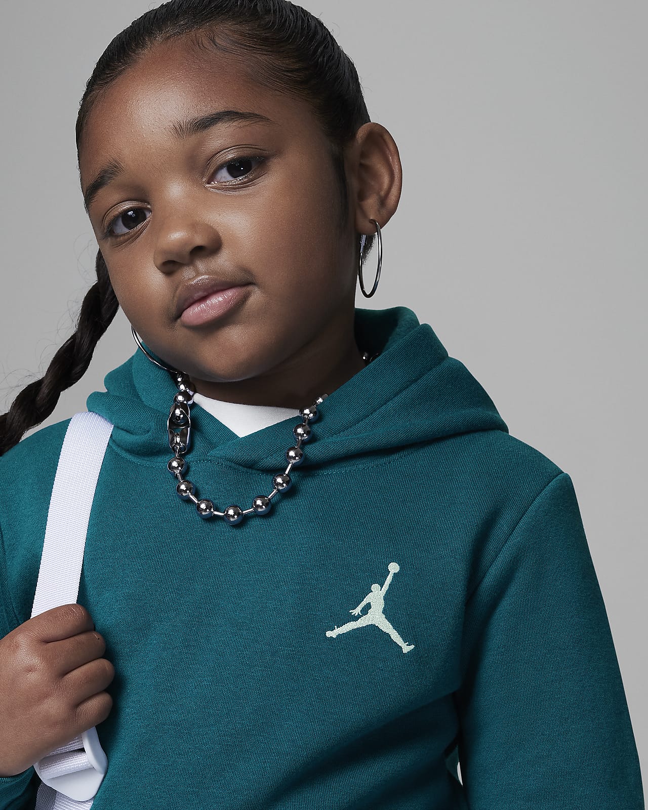 Jordan MJ Essentials Fleece Pullover Set Younger Kids' 2-Piece Hoodie Set.  Nike BE