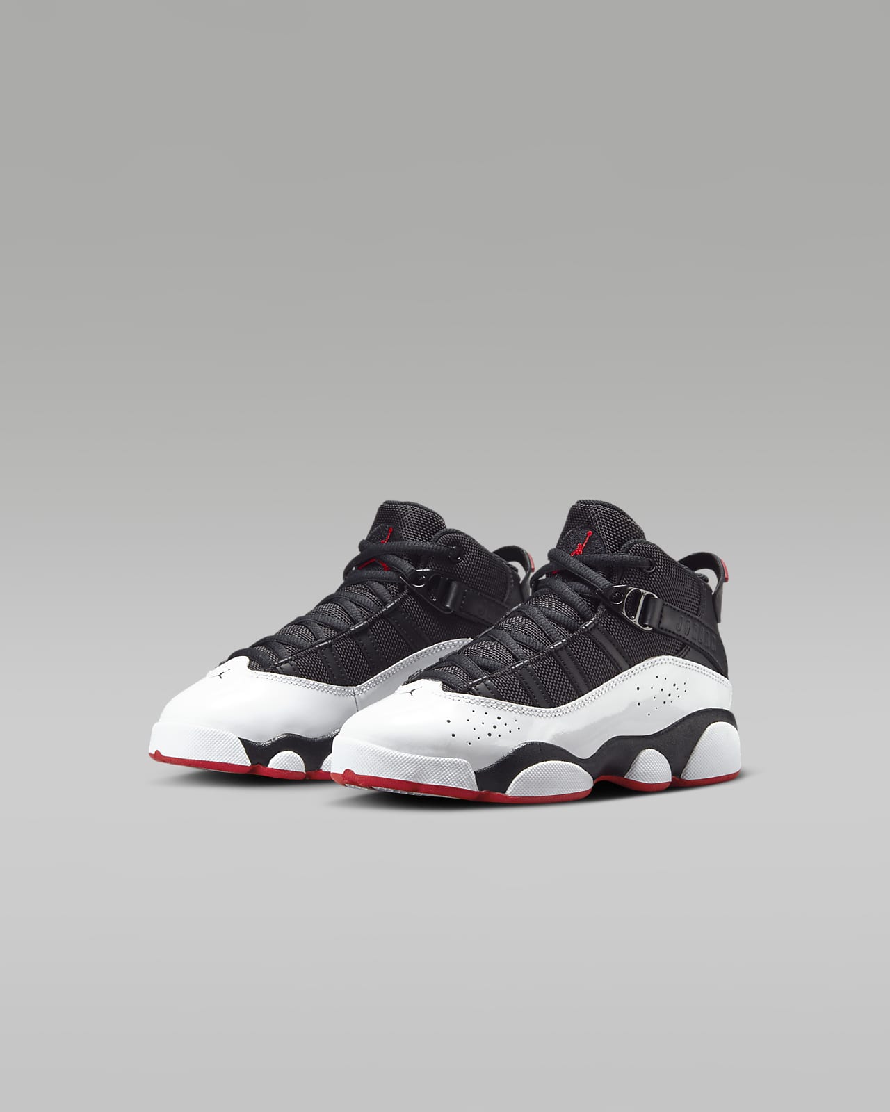 Nike Chaussures Air Jordan 6 Retro Low - Blanc/Gris/Rouge Enfant