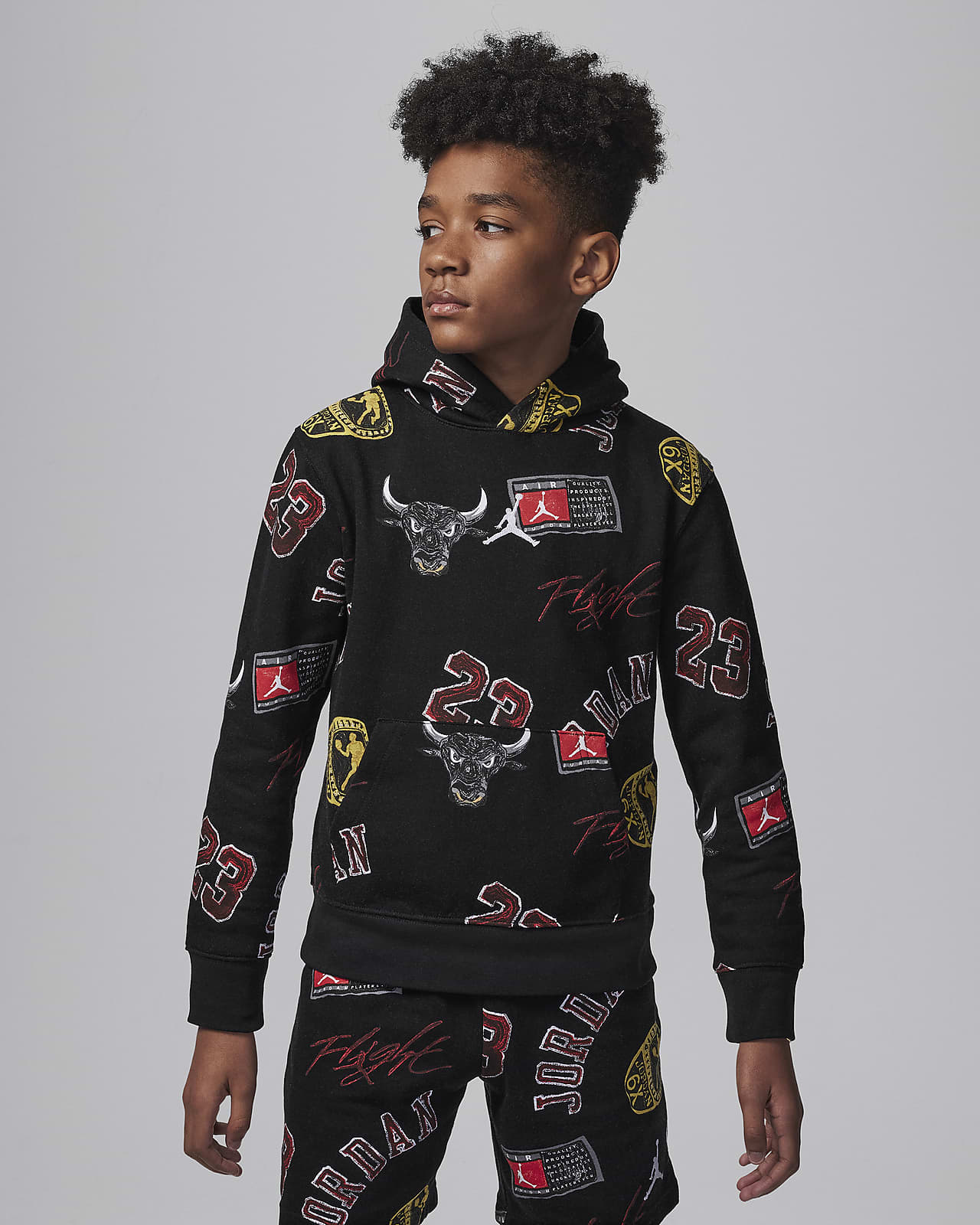 Hoodie med print sale