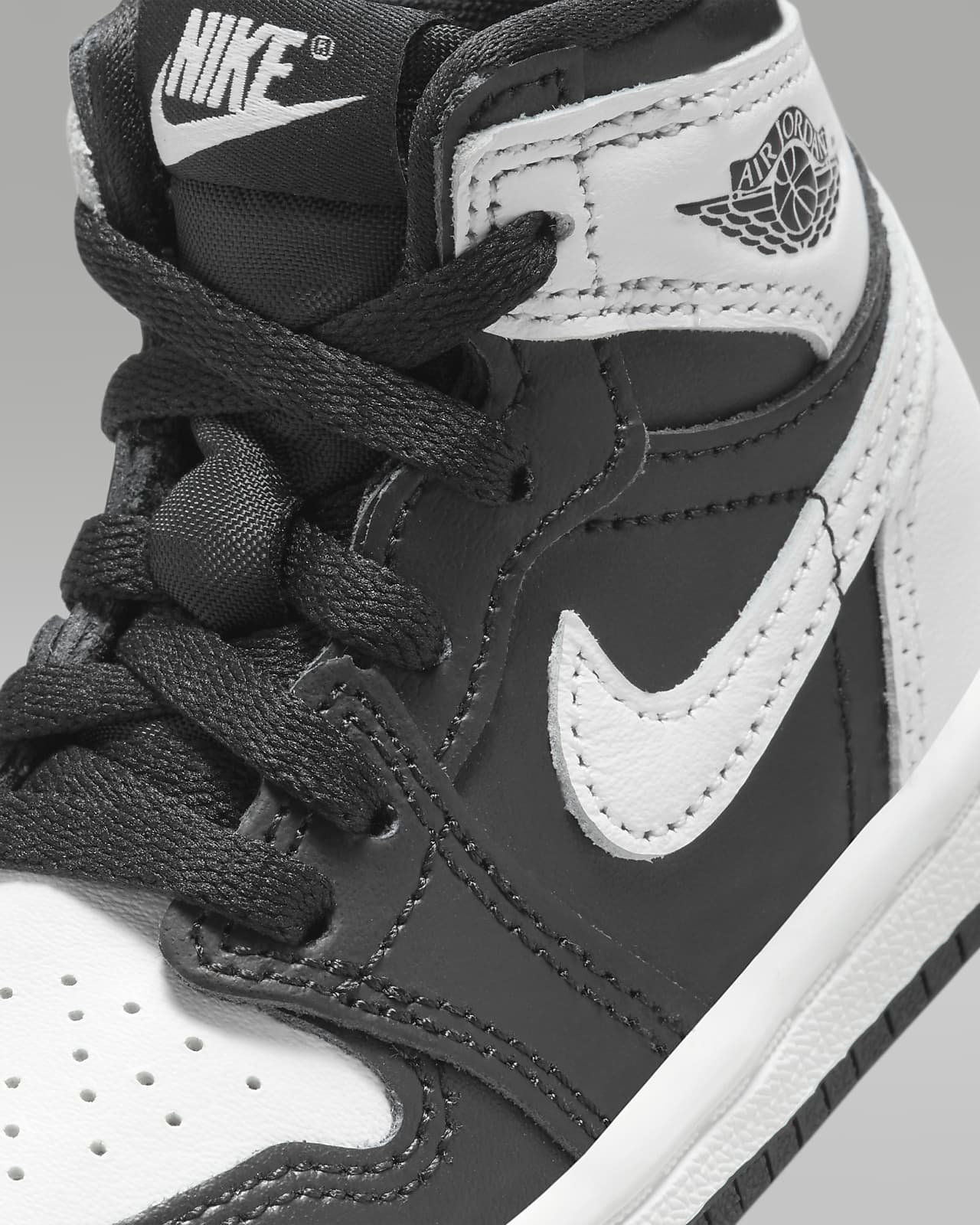 Toddler black and sales white jordans