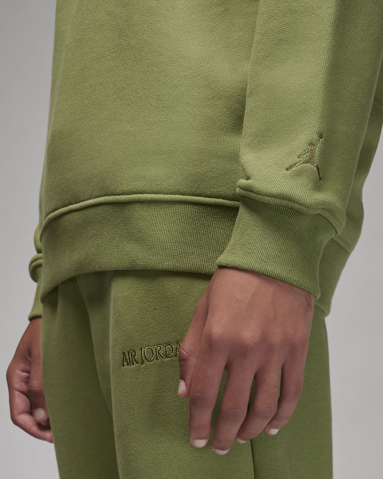 Men's fleece crew nike air sales
