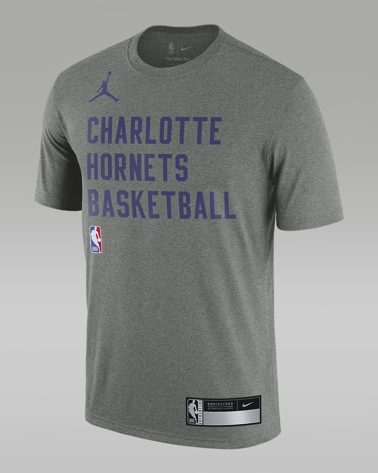 Playera de práctica Jordan Dri-FIT NBA para hombre Charlotte Hornets
