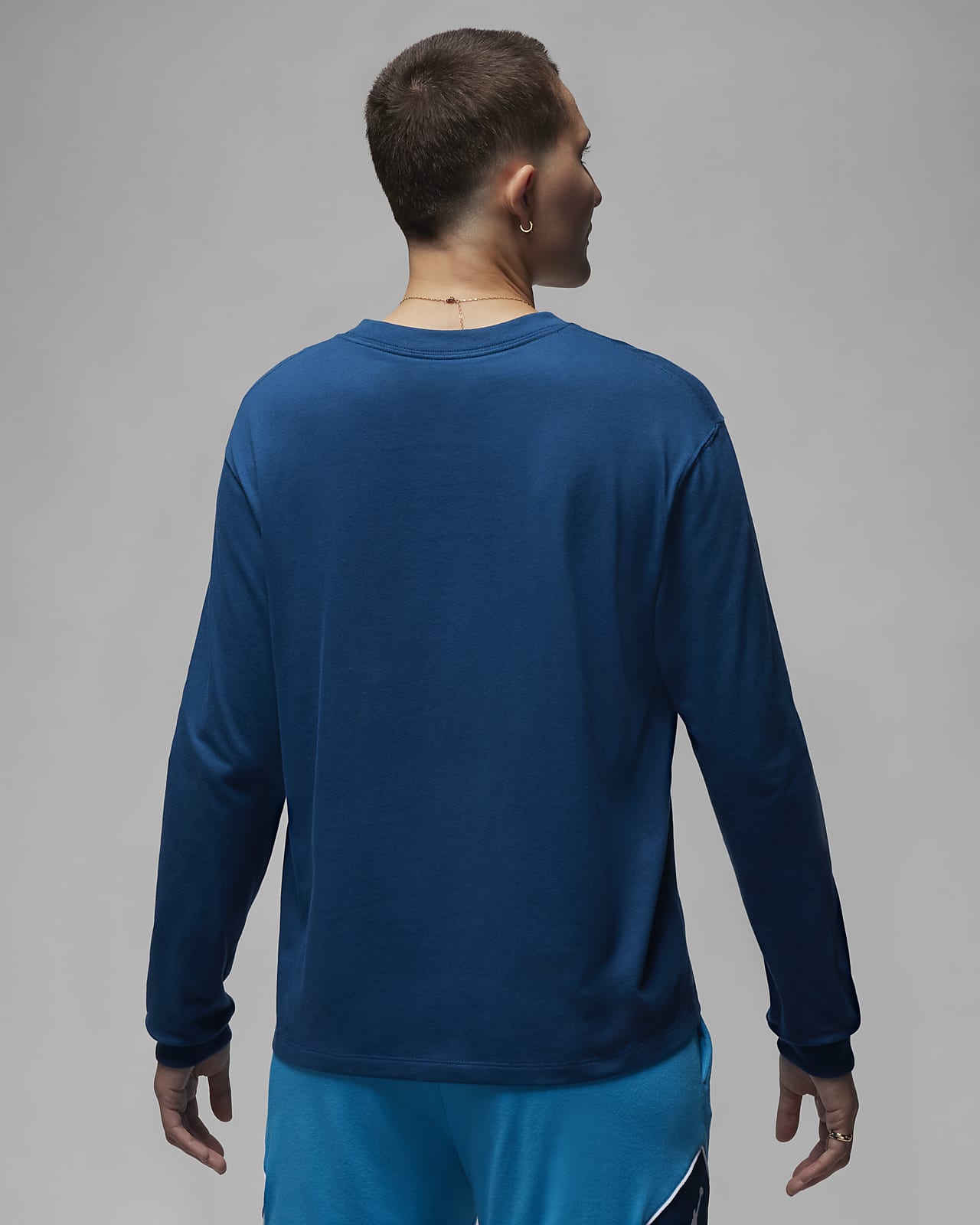 T shirt jordan donna blu on sale