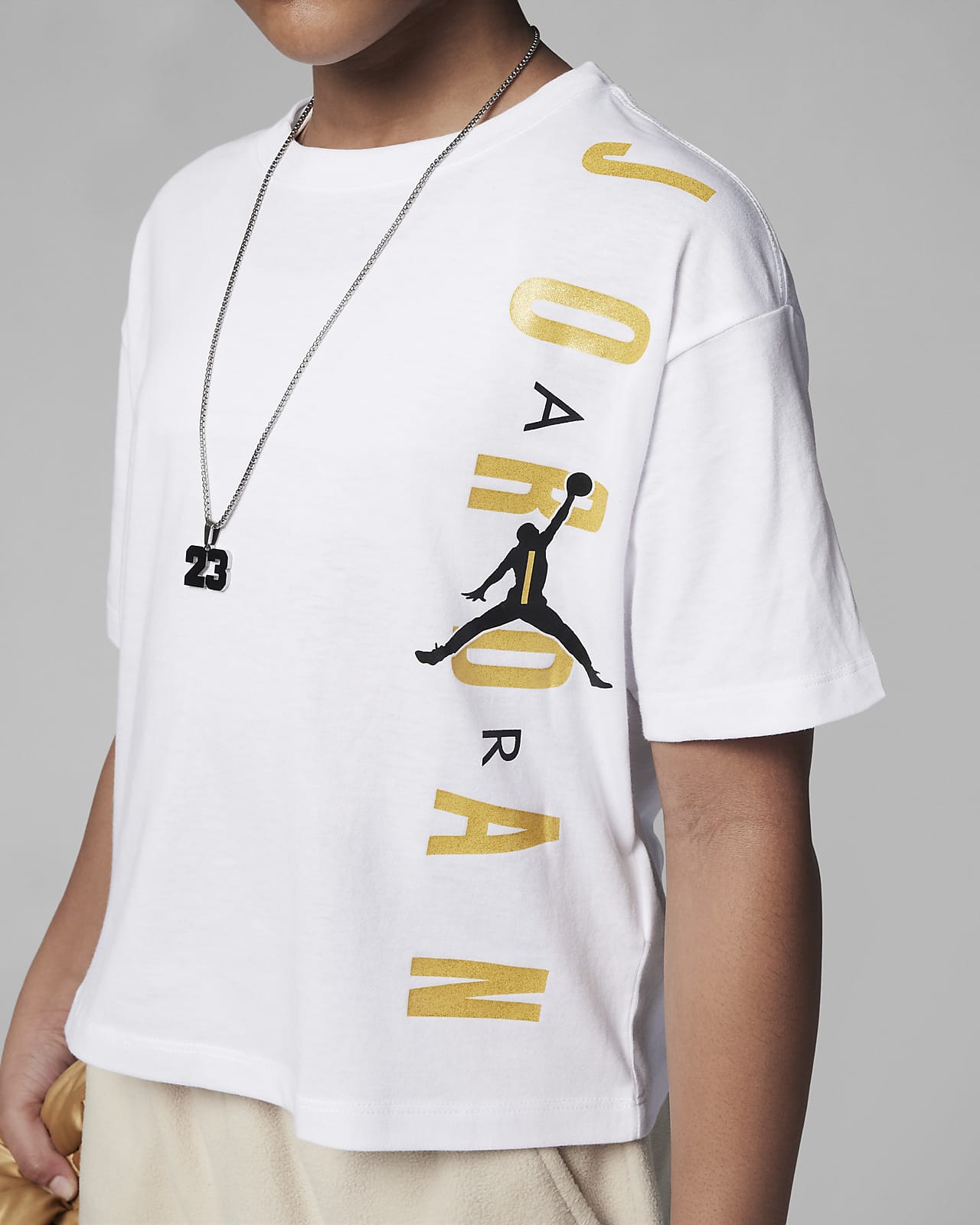 Jordan Time To Shine Tee Older Kids' T-Shirt. Nike DK