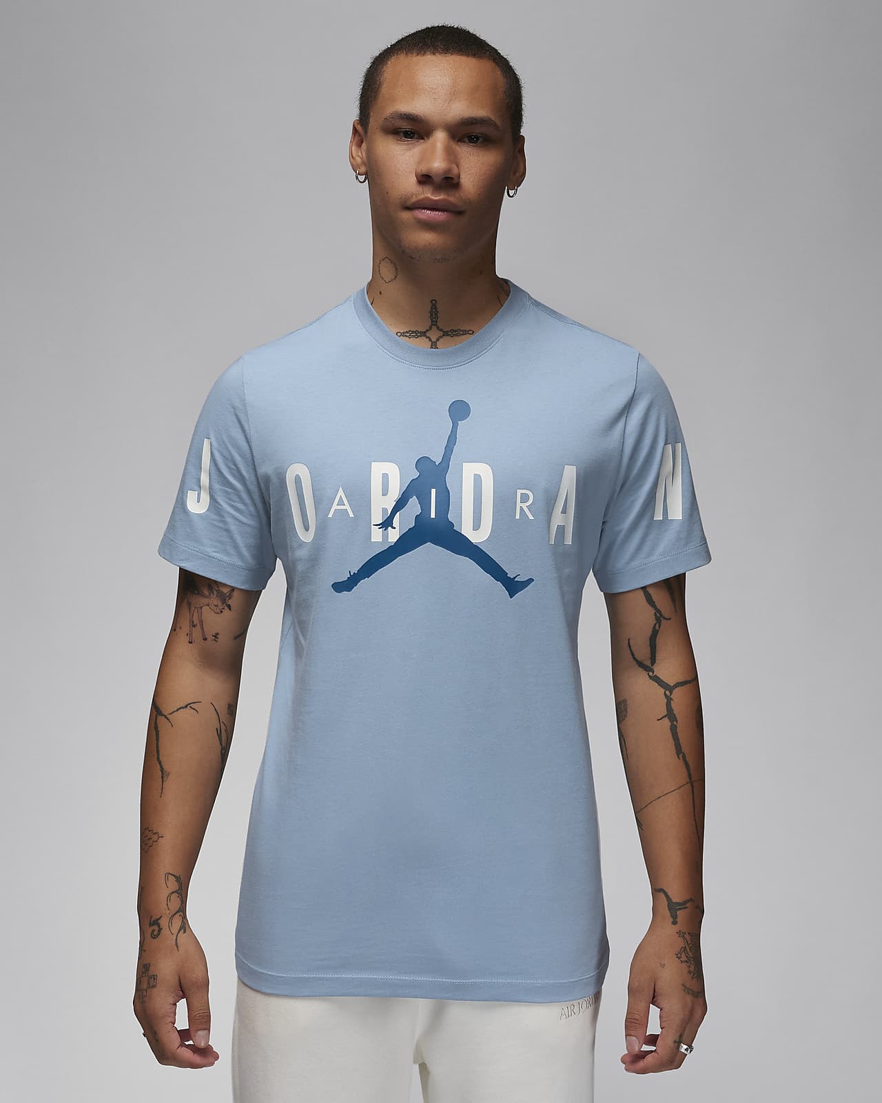 Baby blue jordan t shirts clearance