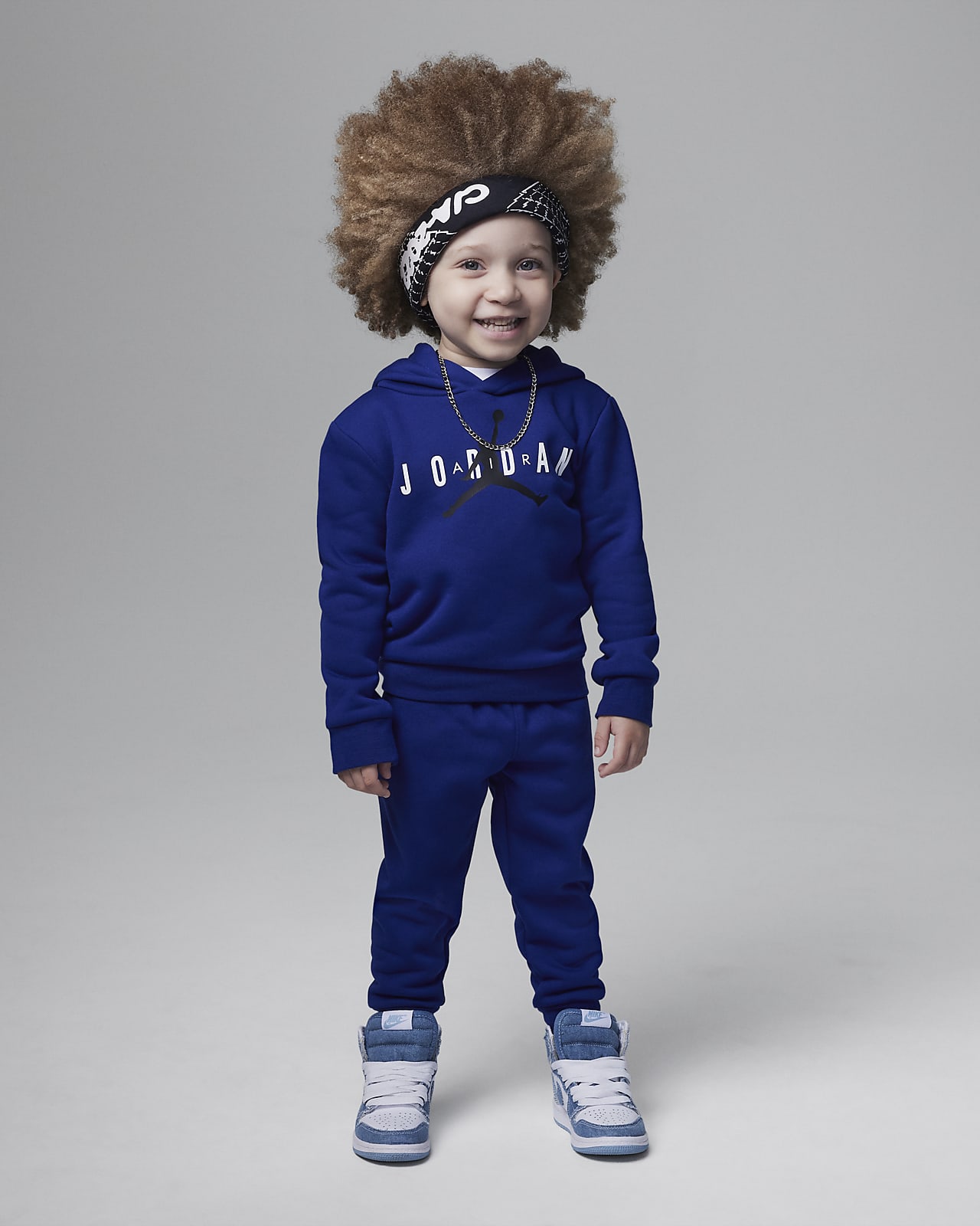 Tvådelat set Jordan Sustainable med huvtröja i pullover-stil för små barn