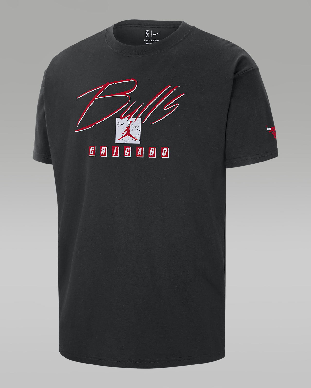 T-shirt NBA Jordan Max90 Chicago Bulls Courtside Statement Edition para homem