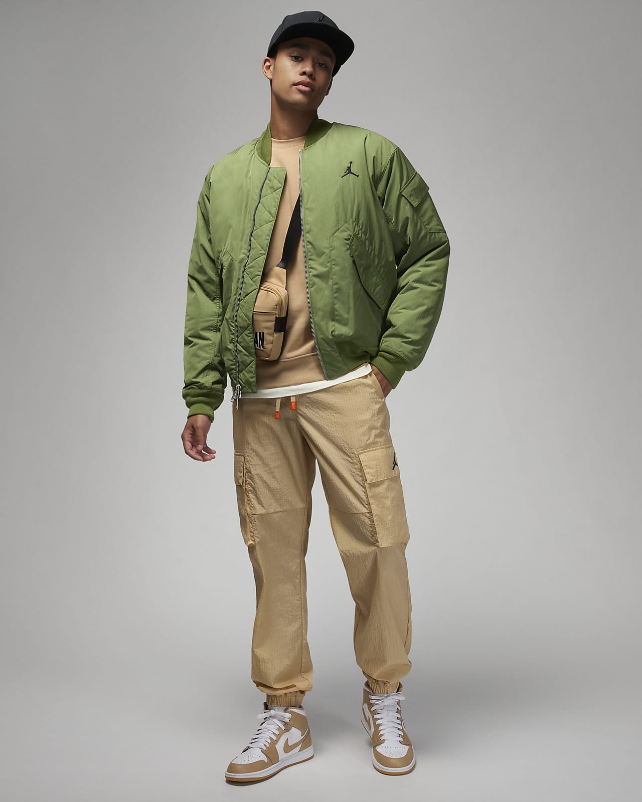 Mens olive shop green nike jacket