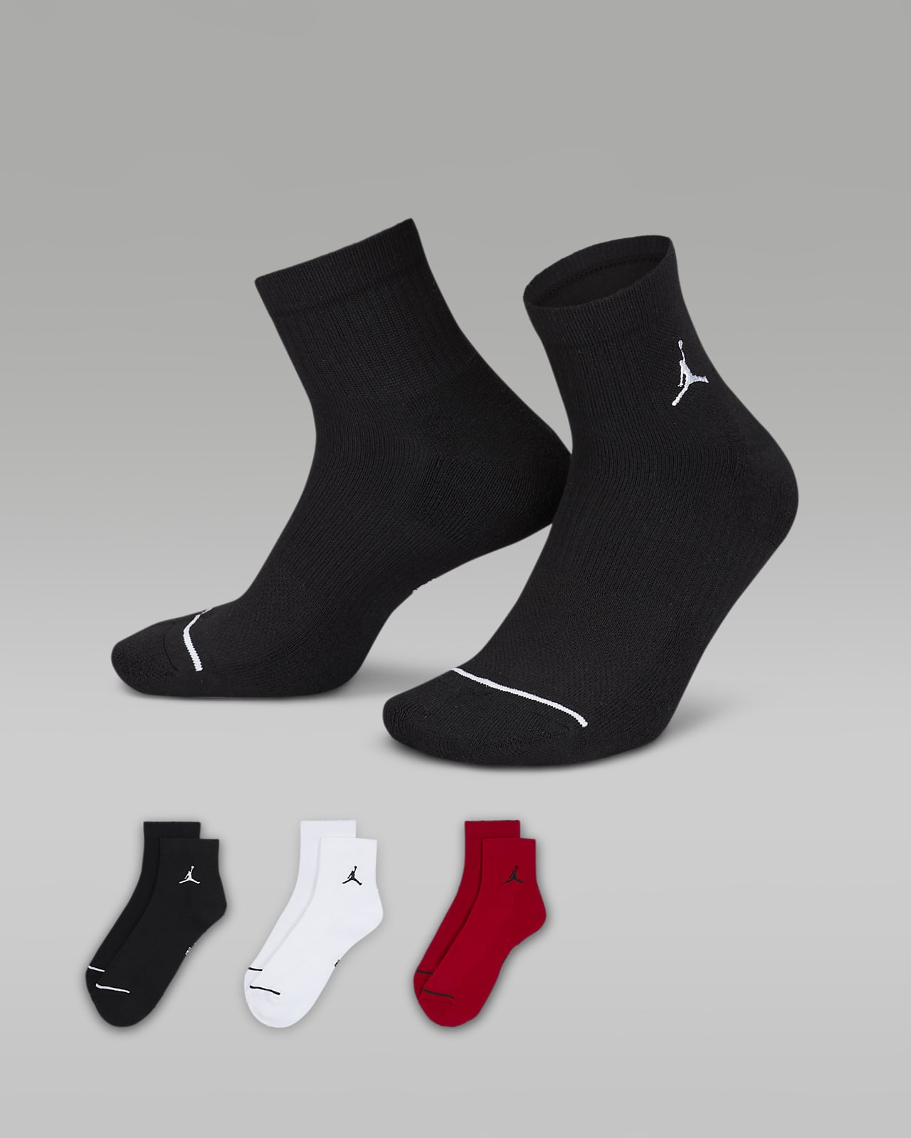Jordan Everyday Ankle Socks 3 Pairs . Nike UK