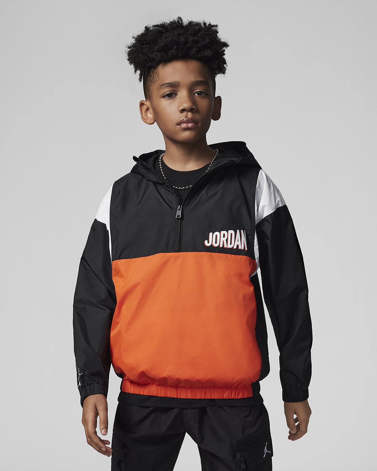 Jordan MVP Hooded Anorak Jacket Older Kids' (Boys') Jacket. Nike LU