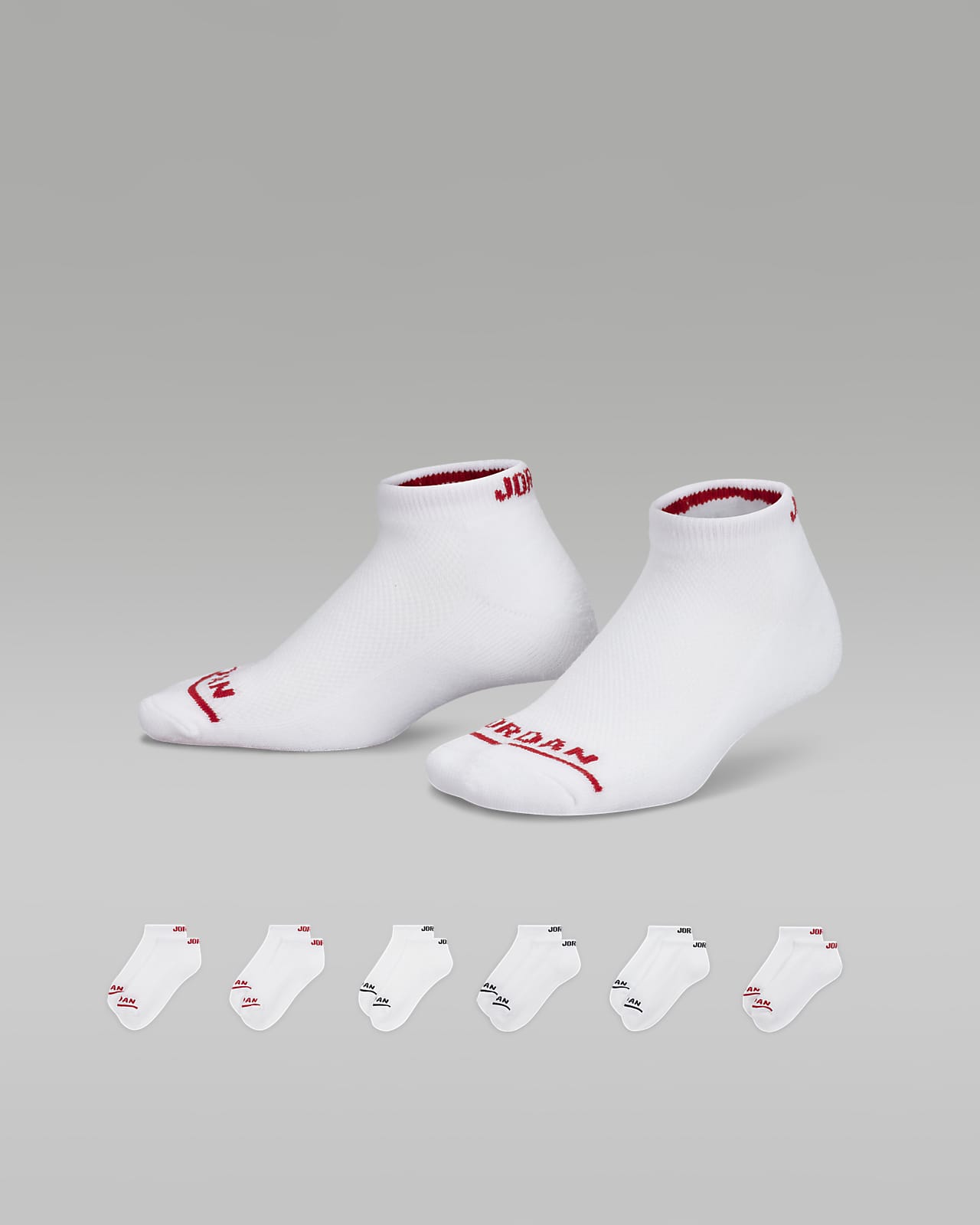 Pack 6 pares calcetines Jordan para niños , colores