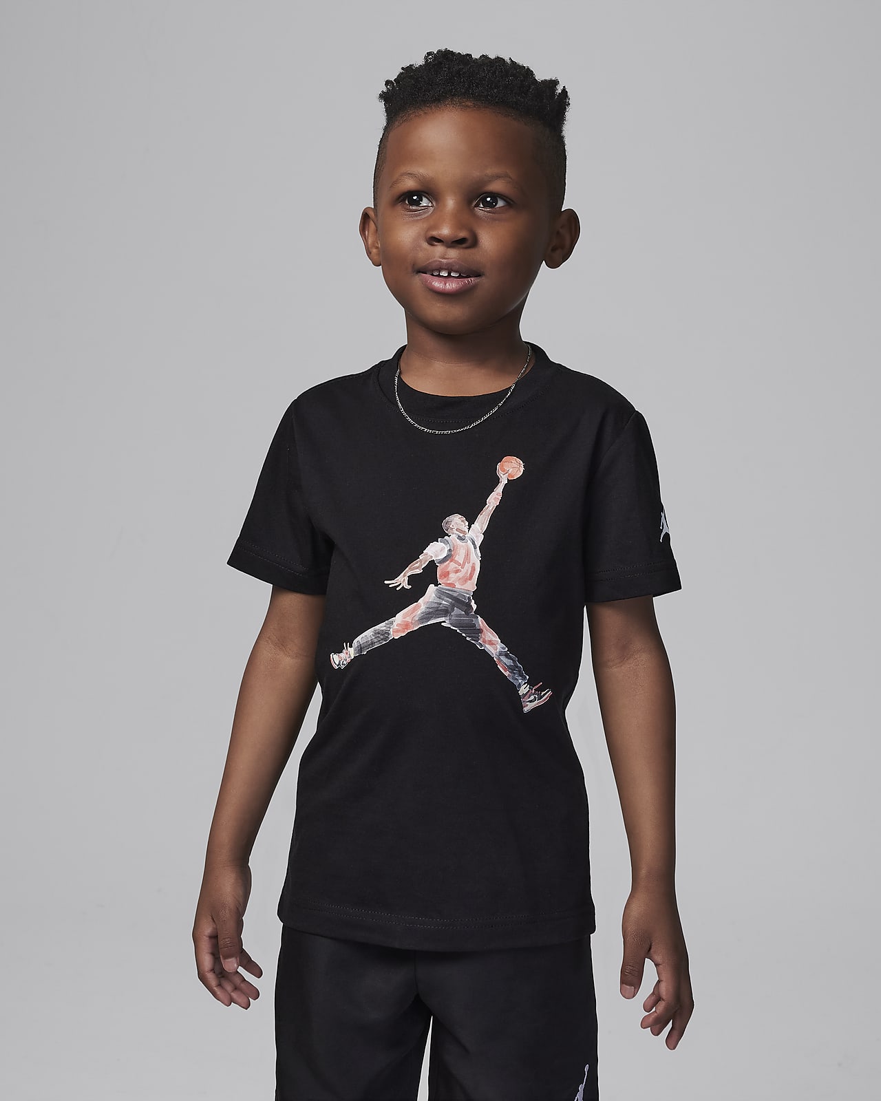 Jordan Watercolor Jumpman Little Kids' Graphic T-Shirt