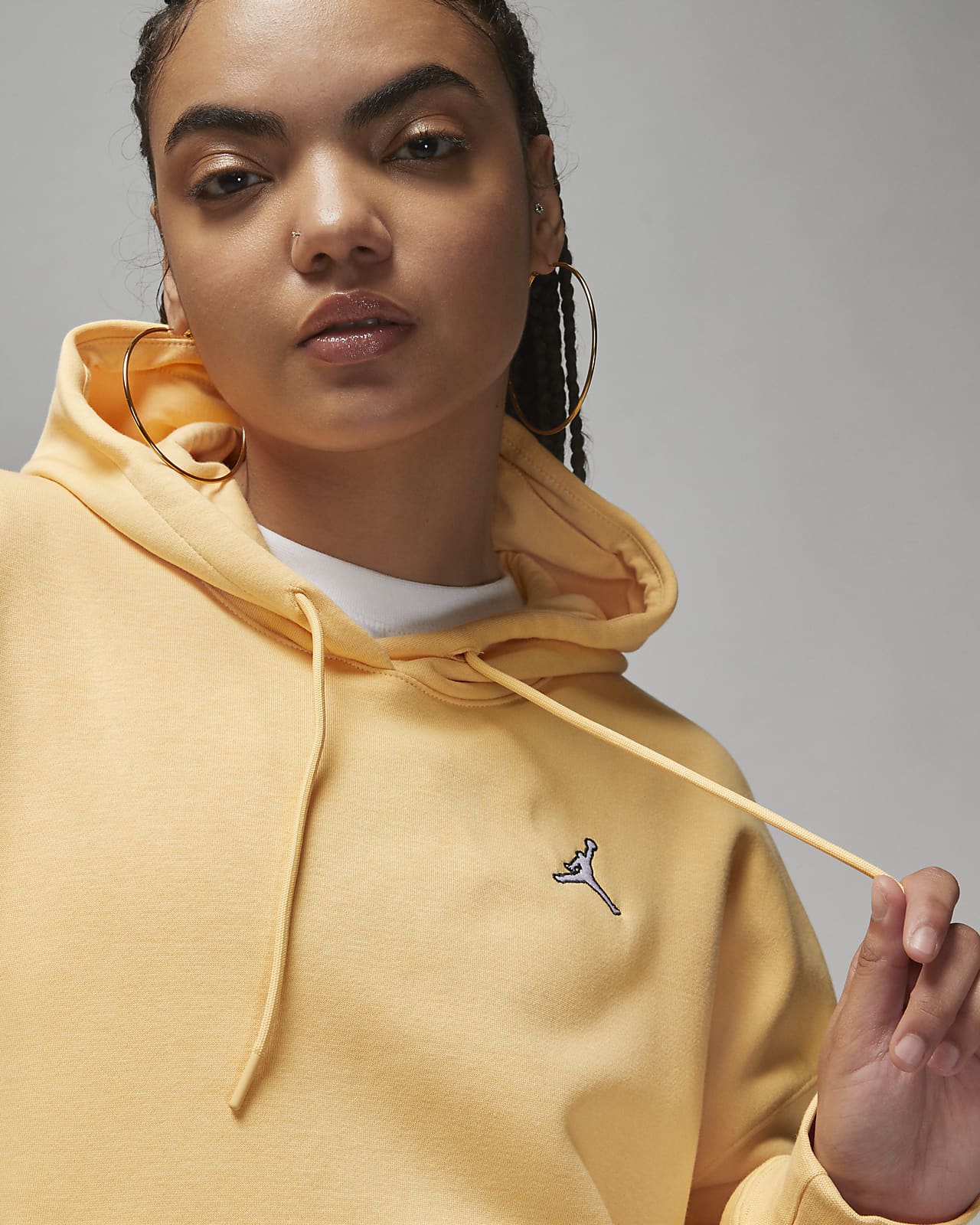 Nike yellow hoodie women's sale