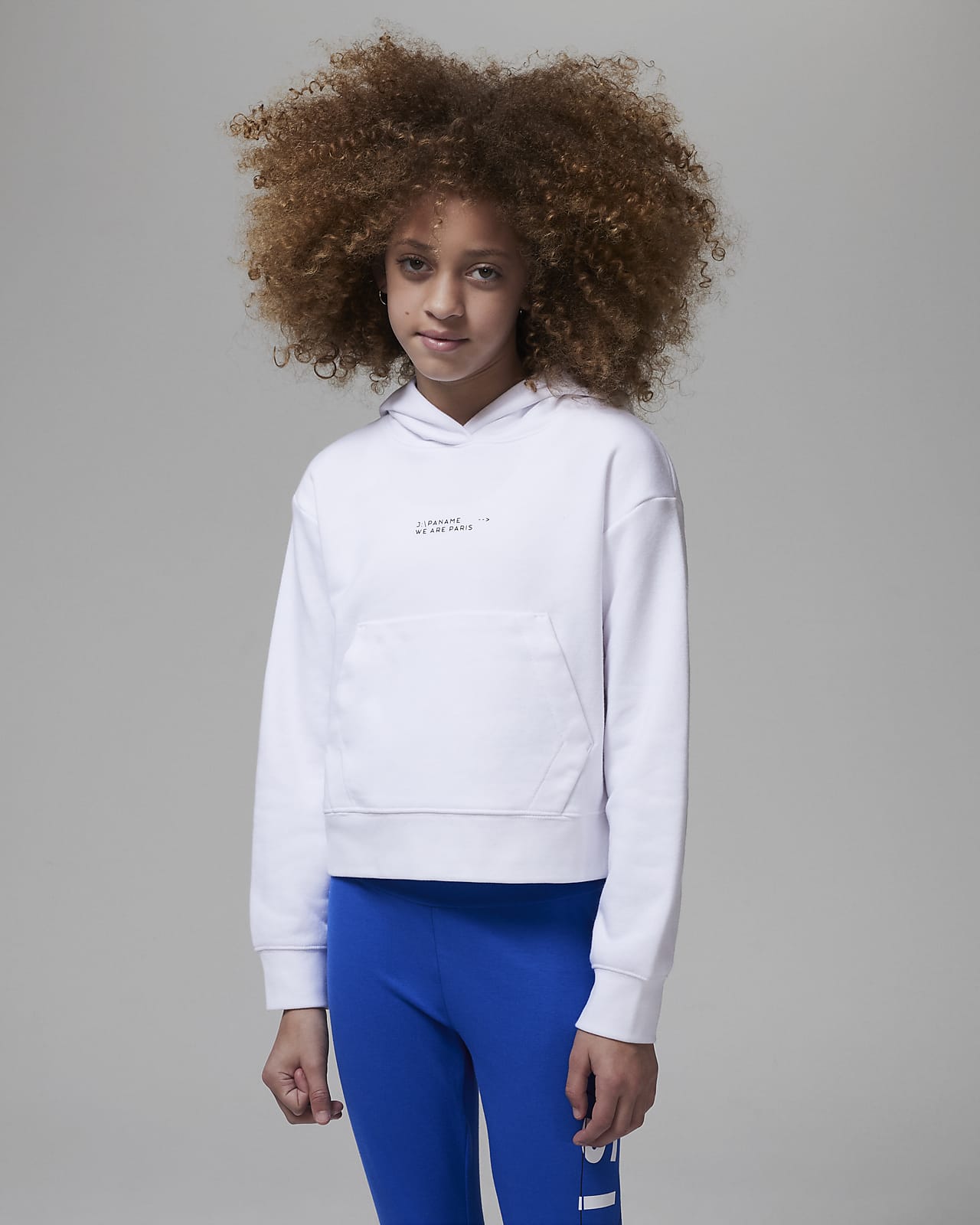 Felpa pullover in fleece con cappuccio Paris Saint Germain Jordan Ragazzi. Nike IT