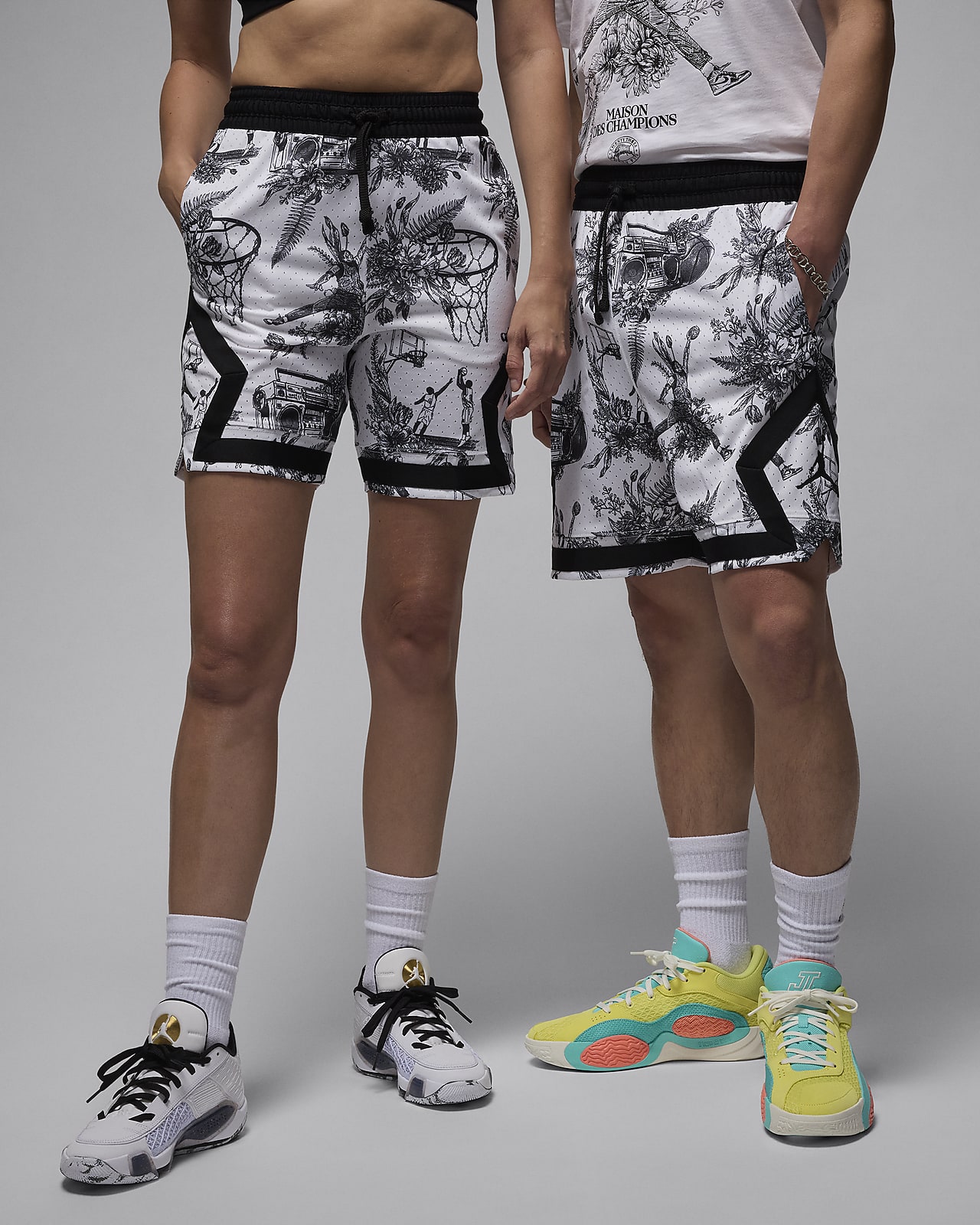 Jordan Sport Men's Dri-FIT Printed Diamond Shorts