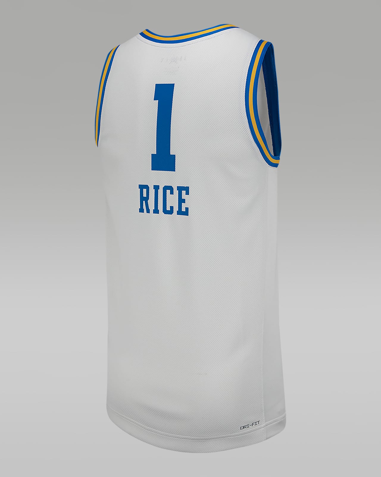 Jersey de b squetbol universitario Jordan Replica Kiki Rice UCLA