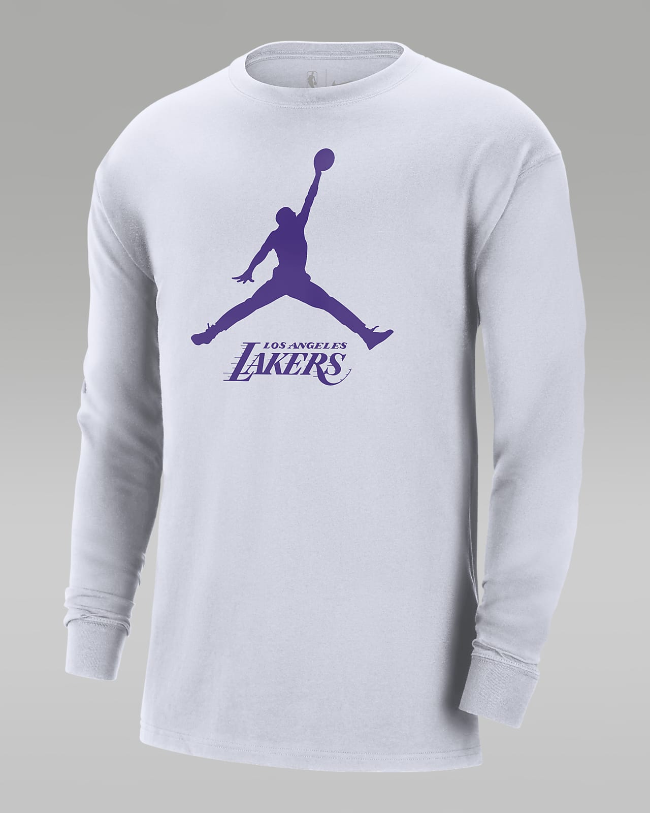 Los Angeles Lakers Essential Men s Jordan NBA Long Sleeve T Shirt