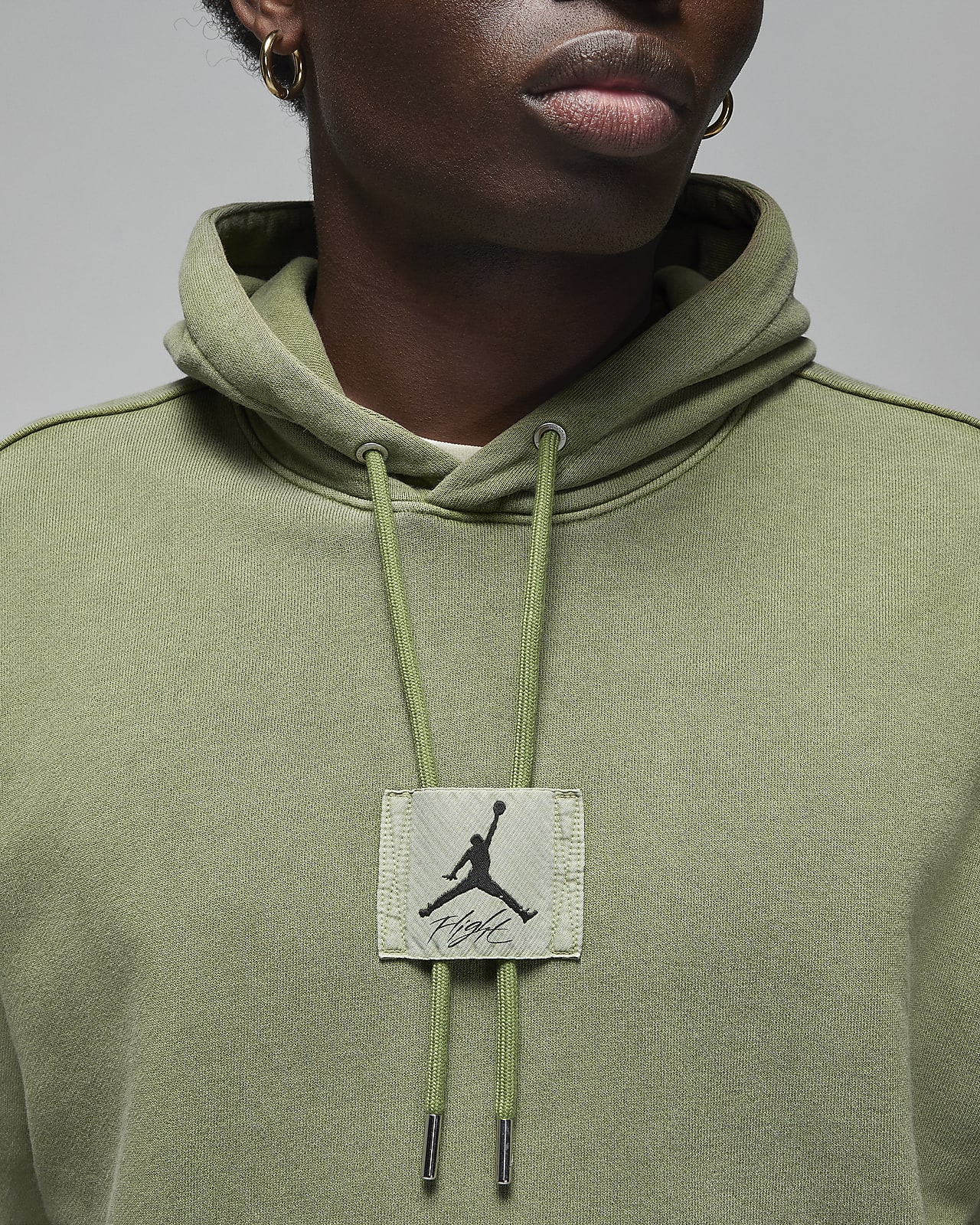 Men's nike olive deals green hoodie