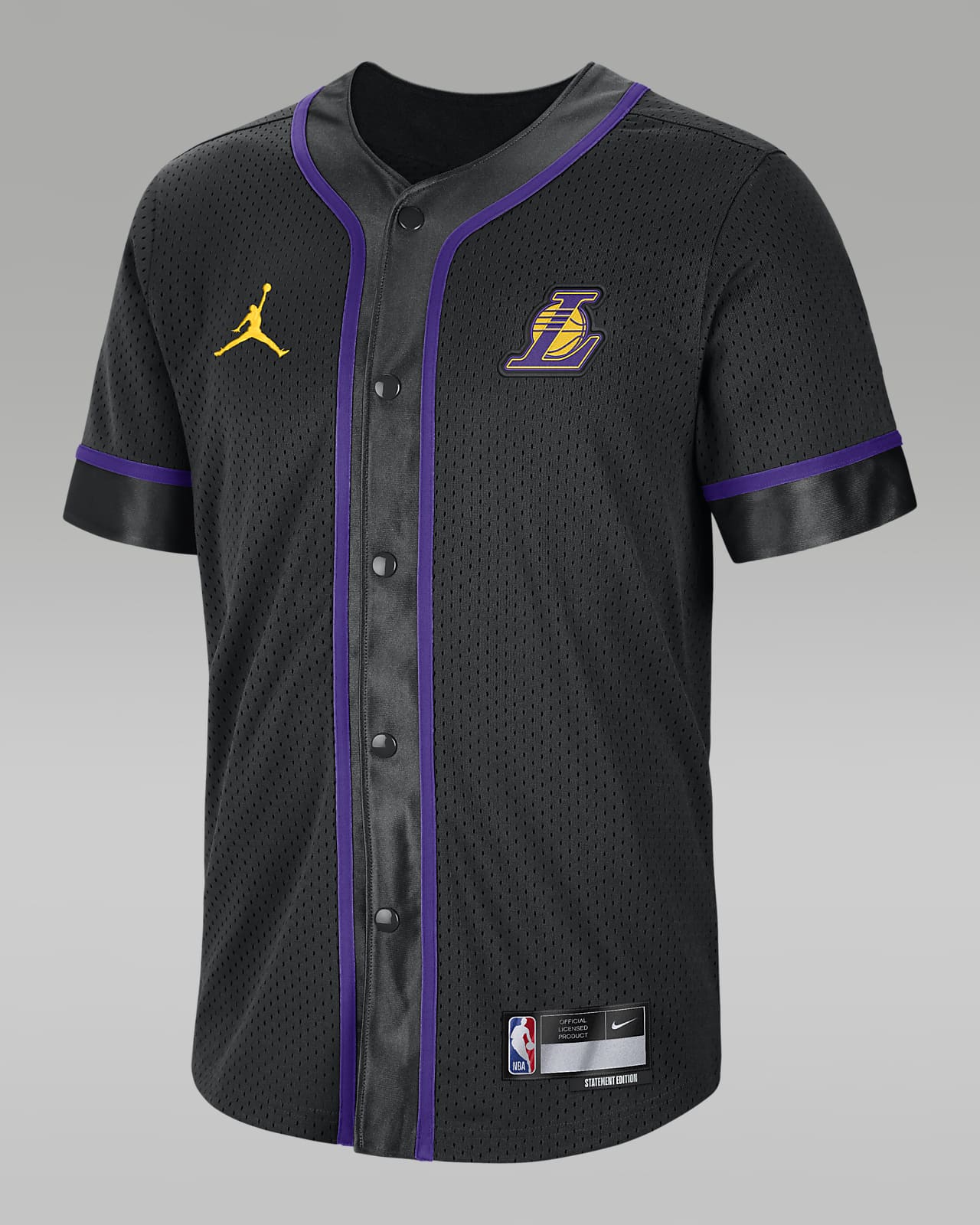 Los Angeles Lakers Statement Edition Jordan Dri FIT NBA Kurzarm