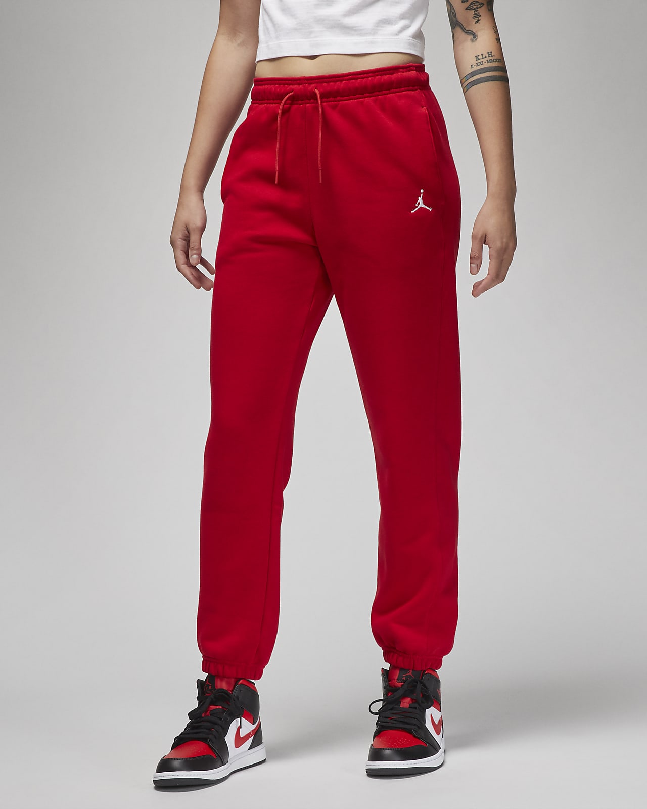 Jordan jumpman air clearance fleece pants red