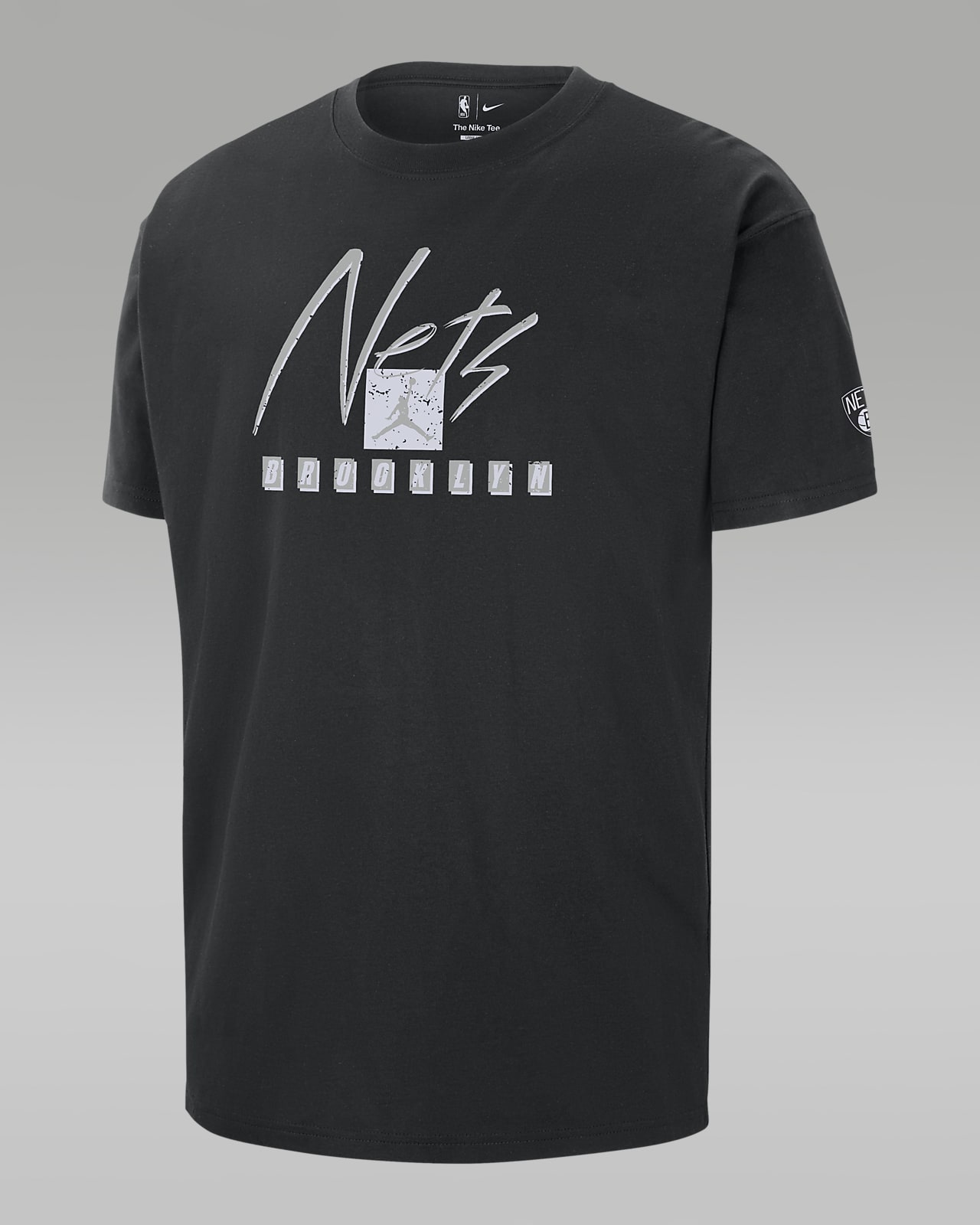 Brooklyn Nets Courtside Statement Edition Men's Jordan NBA Max90 T-Shirt