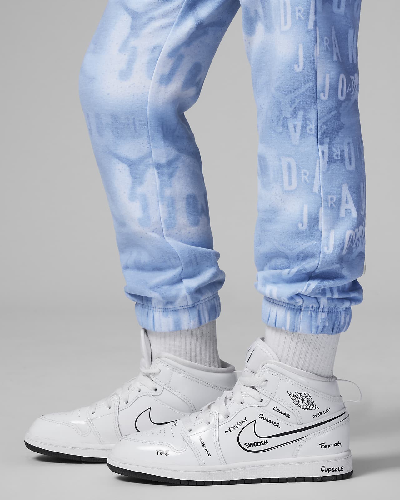 Nike Jordan Essentials Printed Fleece Pants Little Kids Pants