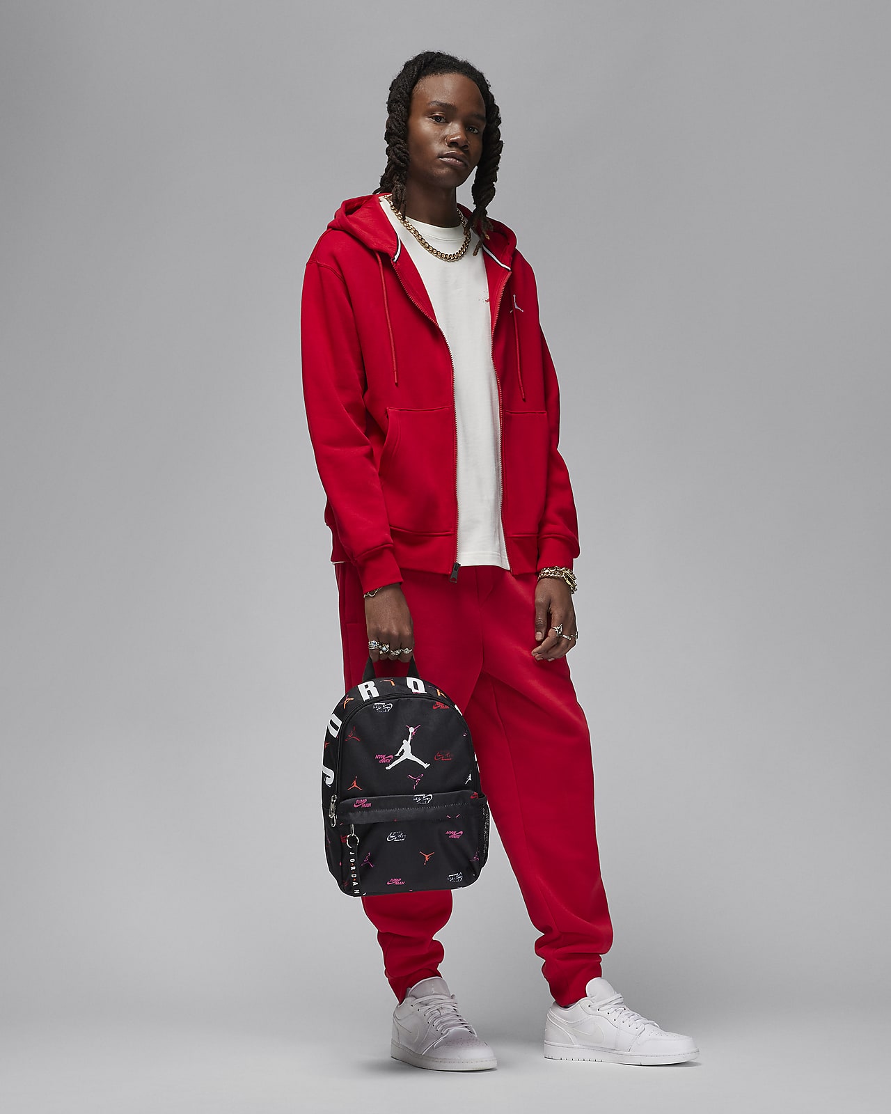 Jordan backpack with hoodie hot sale