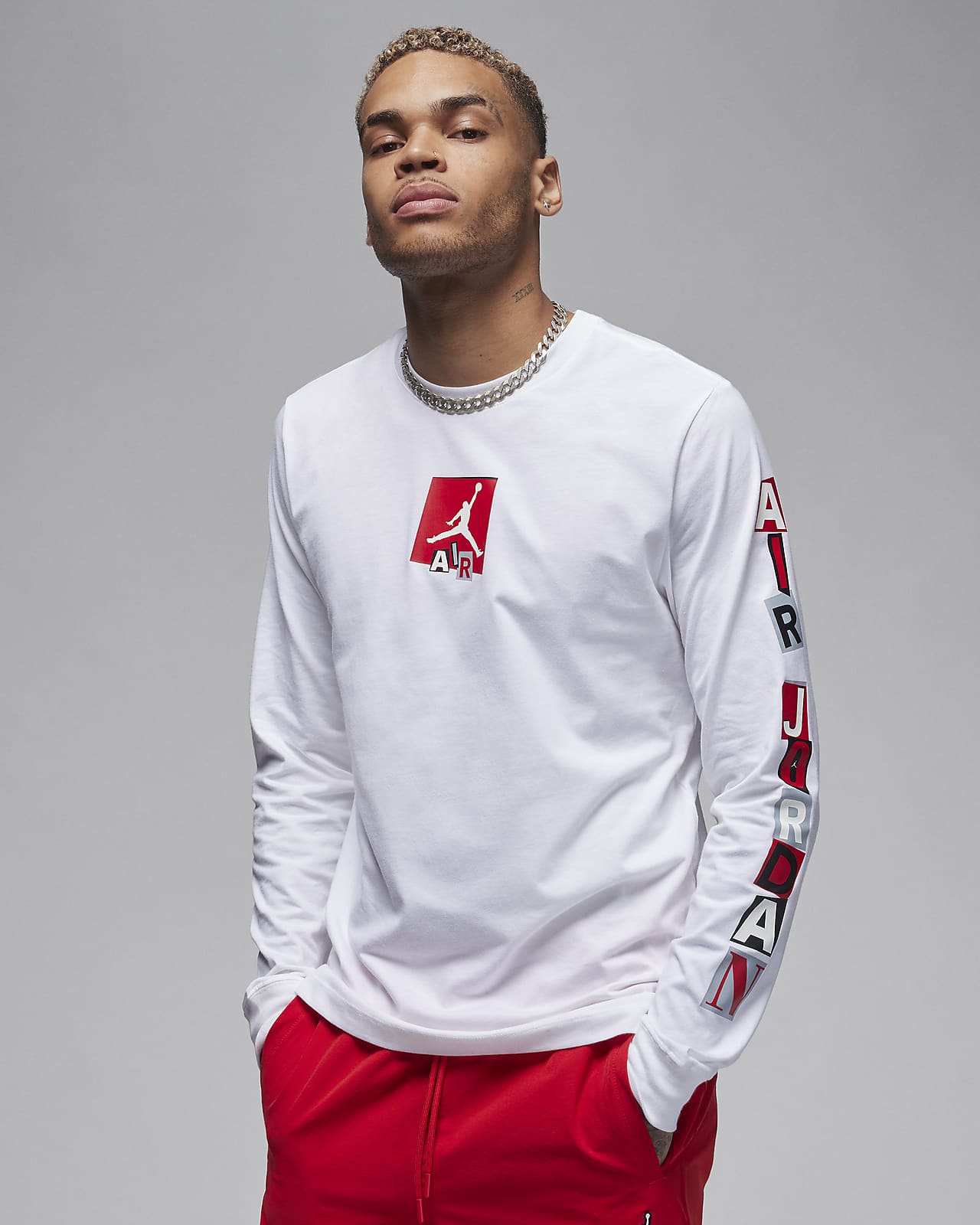 Jordan Brand Men's Graphic Long-Sleeve T-Shirt. Nike PH