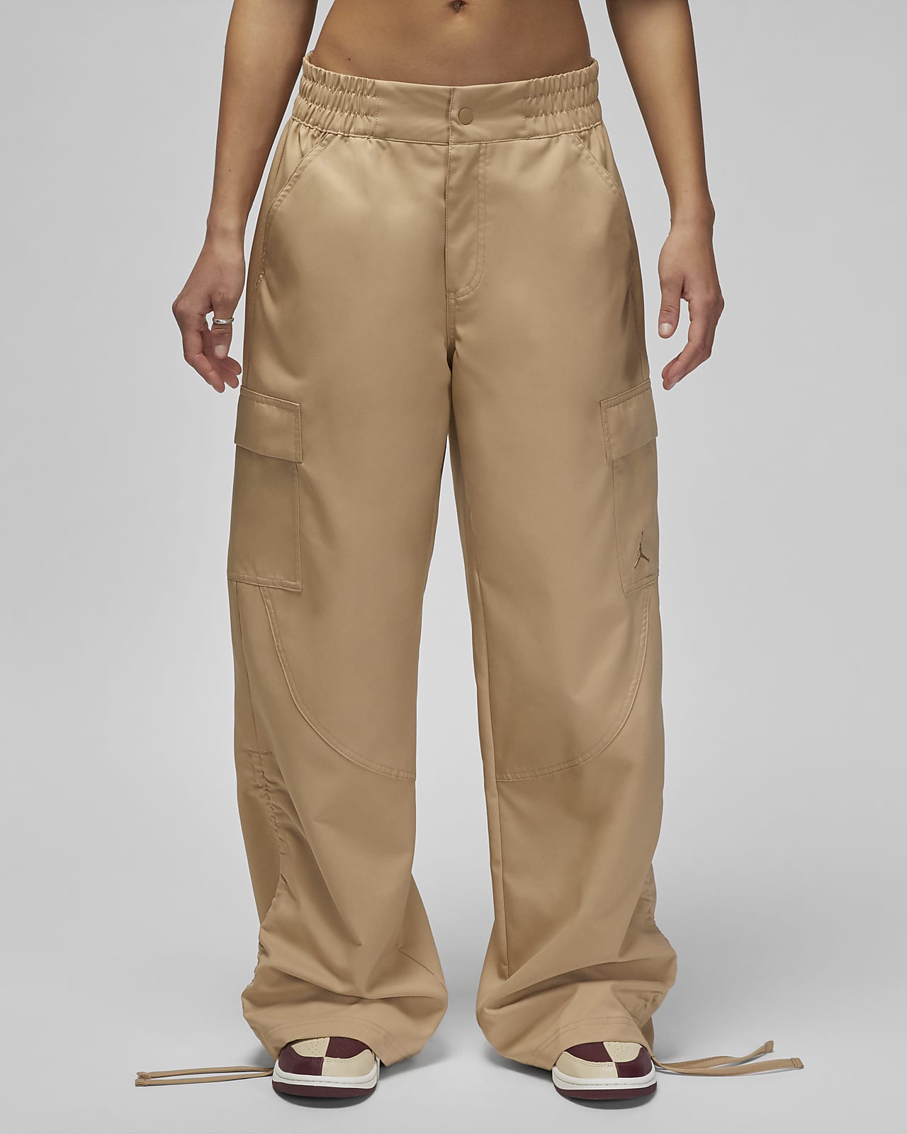 Low-waisted cargo trousers - Light beige - Ladies | H&M MY