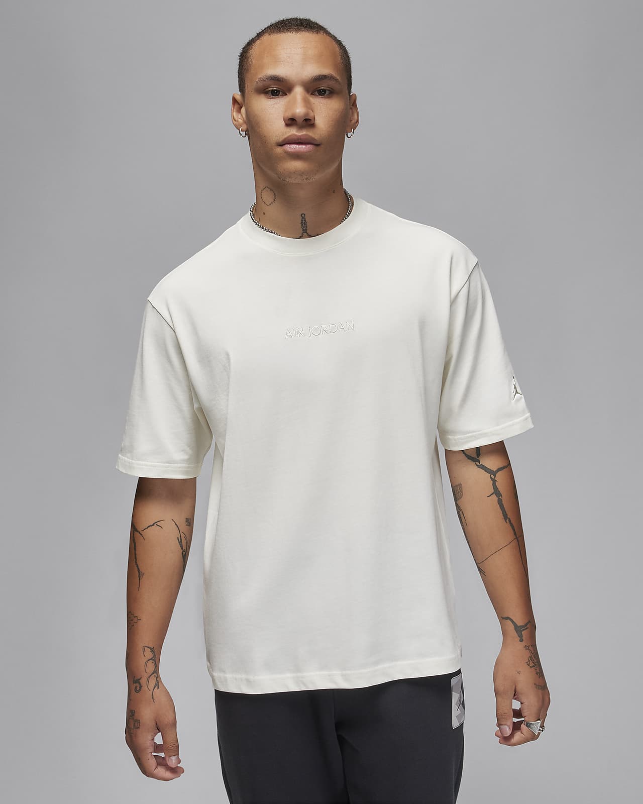 Men's Jordan White Air Wordmark T-Shirt