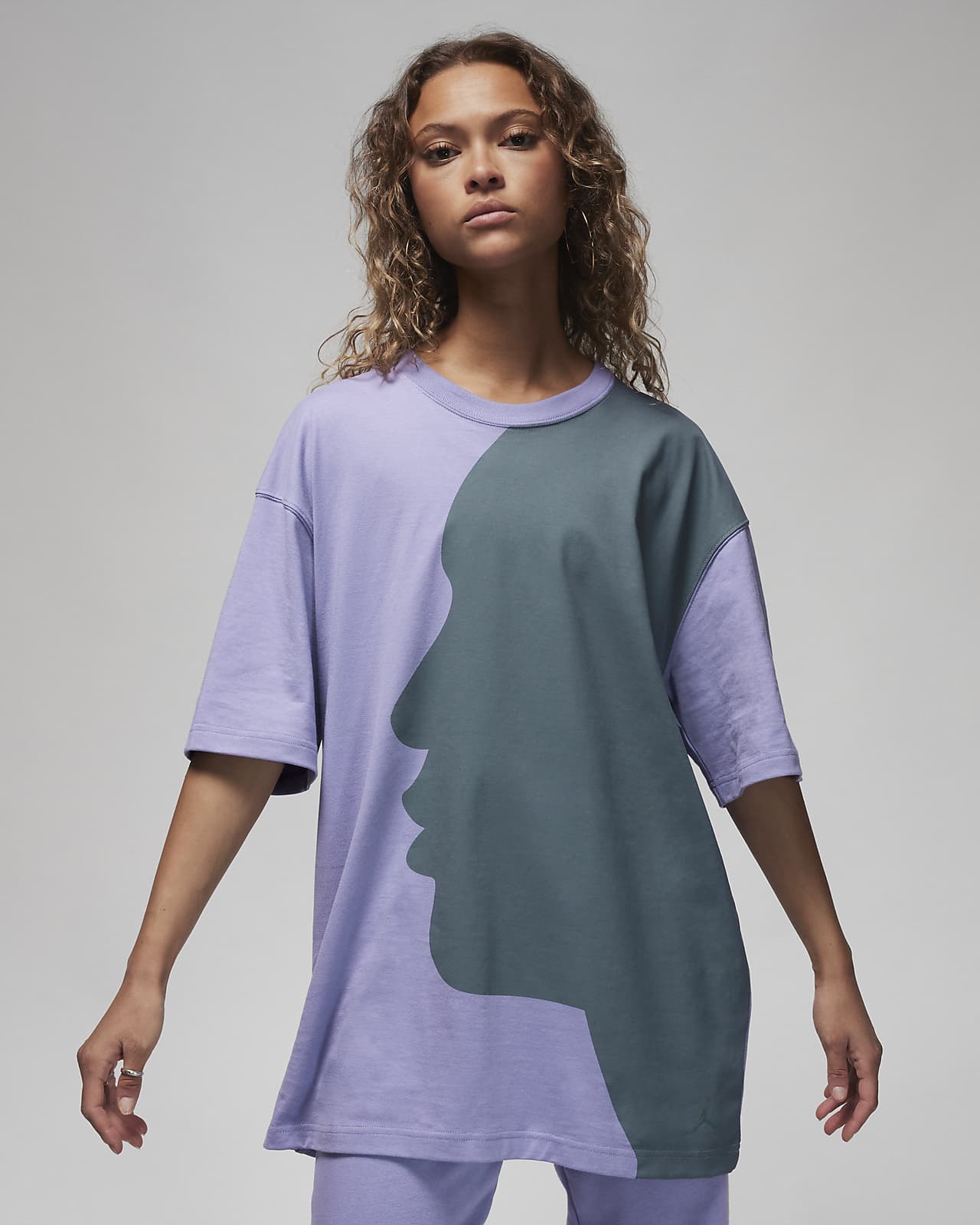 Womens oversized nike sales t shirt