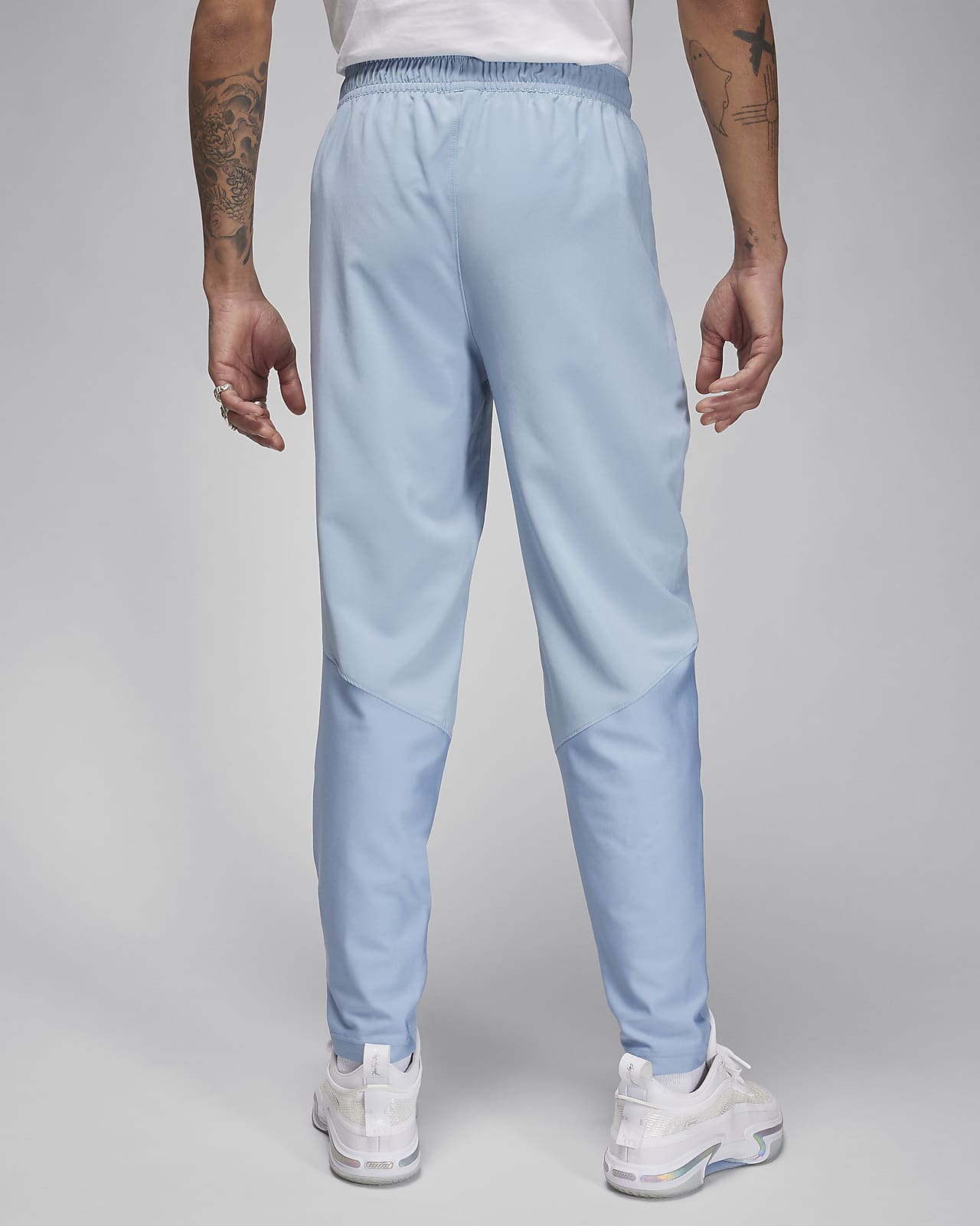 Nike Side Stripe Print Pants Foot Zipper Knit Sports Trousers Men's Bl -  KICKS CREW