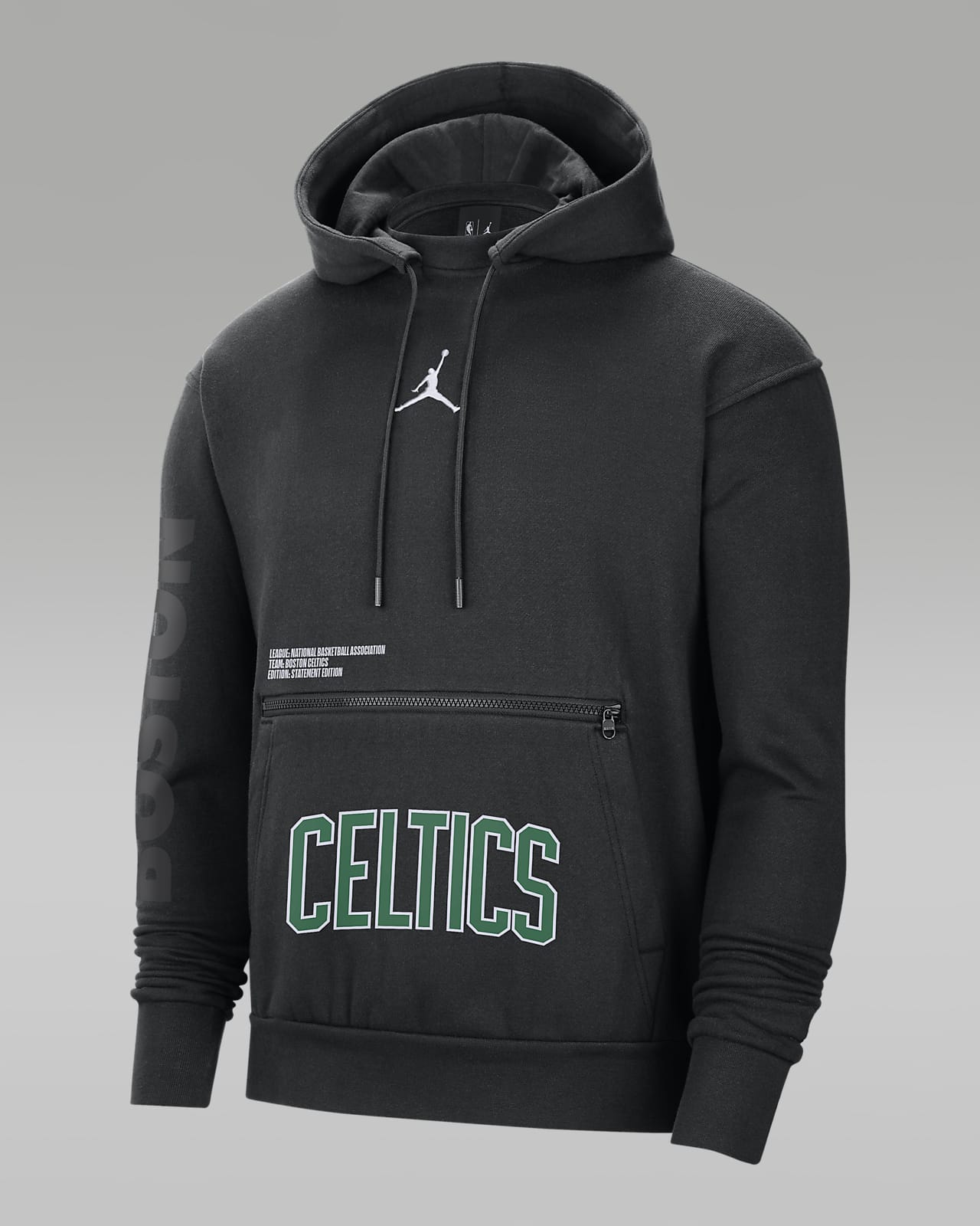 boston celtics hoodie black