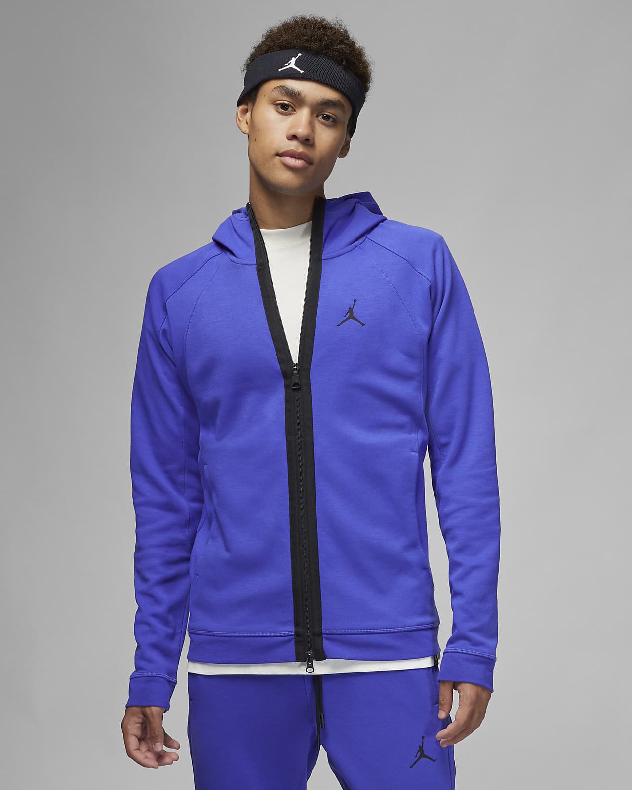 Jordan Dri-FIT Sport Men's Air Fleece Full-Zip Hoodie. Nike AT