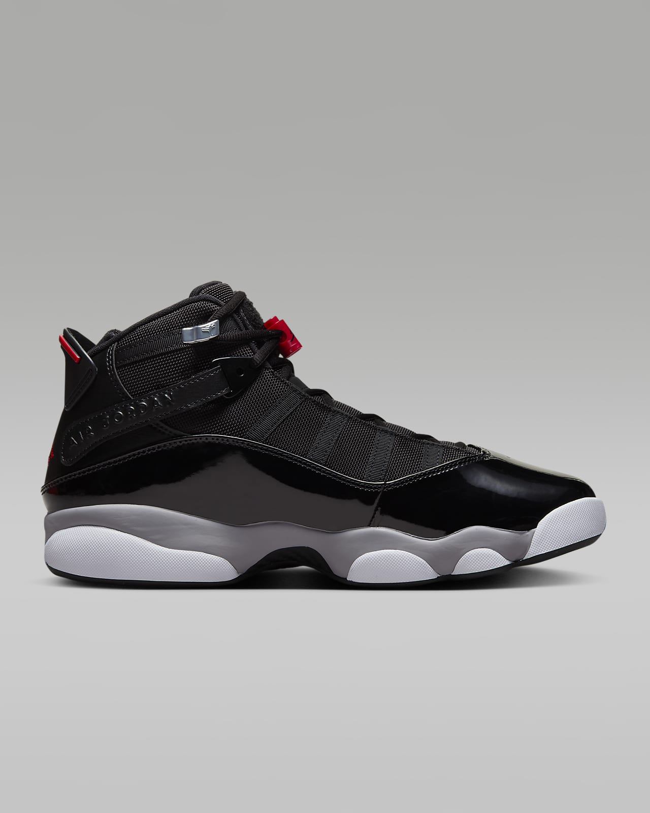 6 rings hot sale jordan black