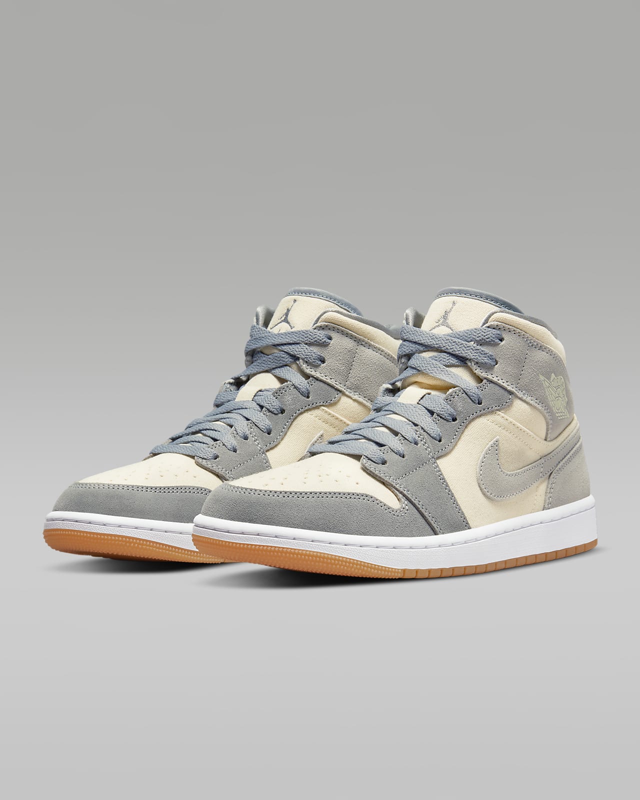 Air Jordan 1 Mid Men's Shoe Size 11 (White)