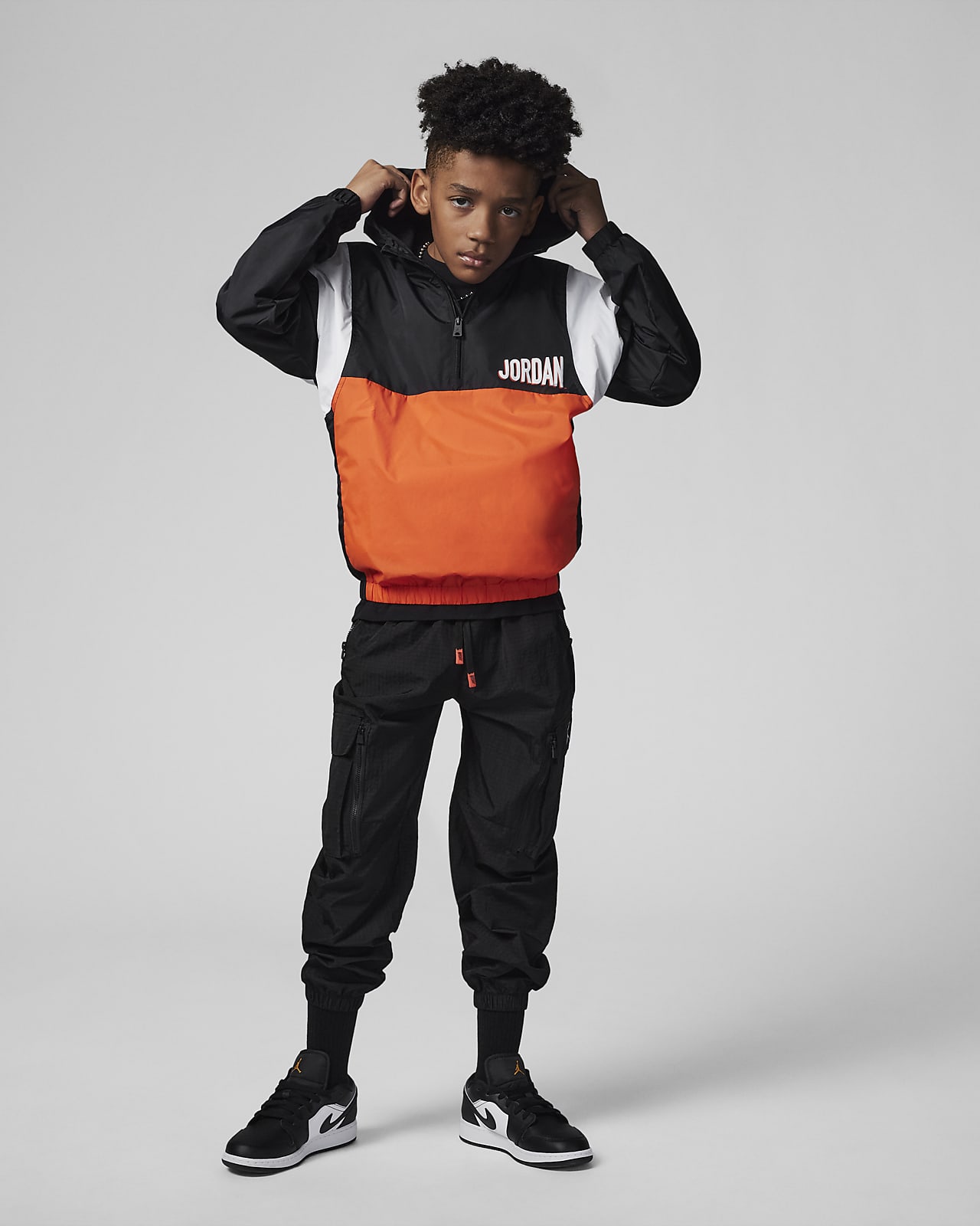 Hooded anorak jacket sale