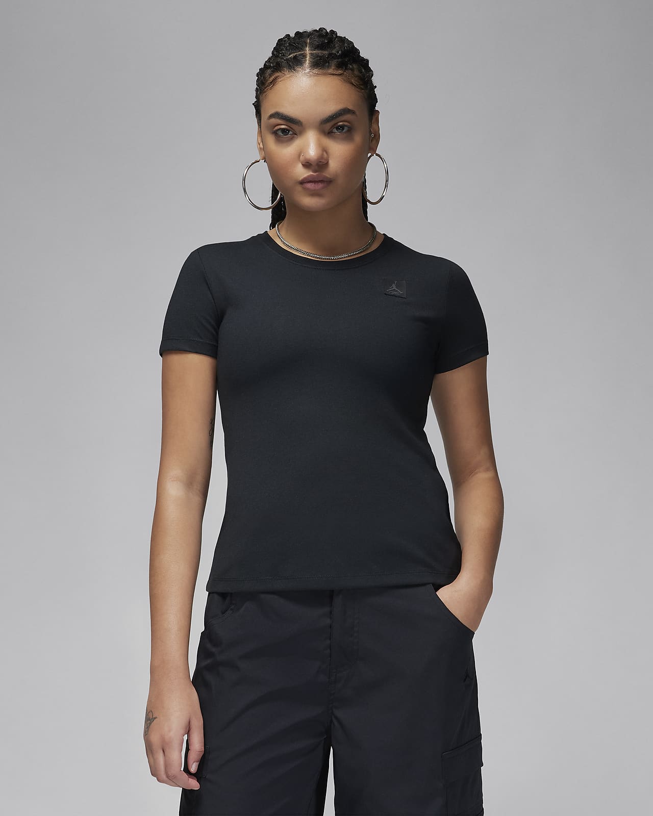 Jordan Essentials T-shirt met korte mouwen en aansluitende pasvorm voor dames
