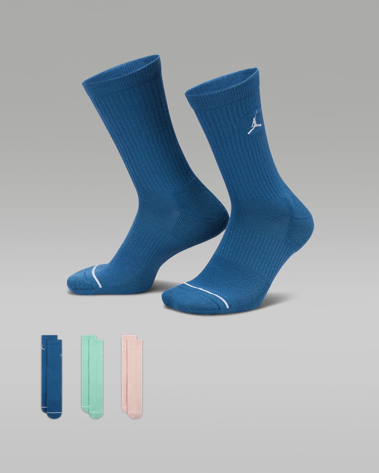 Καθημερινές κάλτσες μεσαίου ύψους Jordan (τρία ζευγάρια)