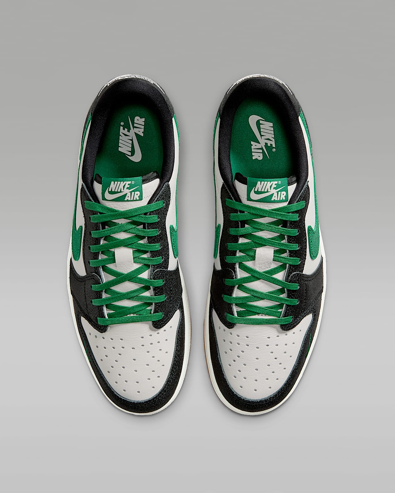 Air Jordan 1 Retro Low OG "Phantom and Pine Green" Men's Shoes