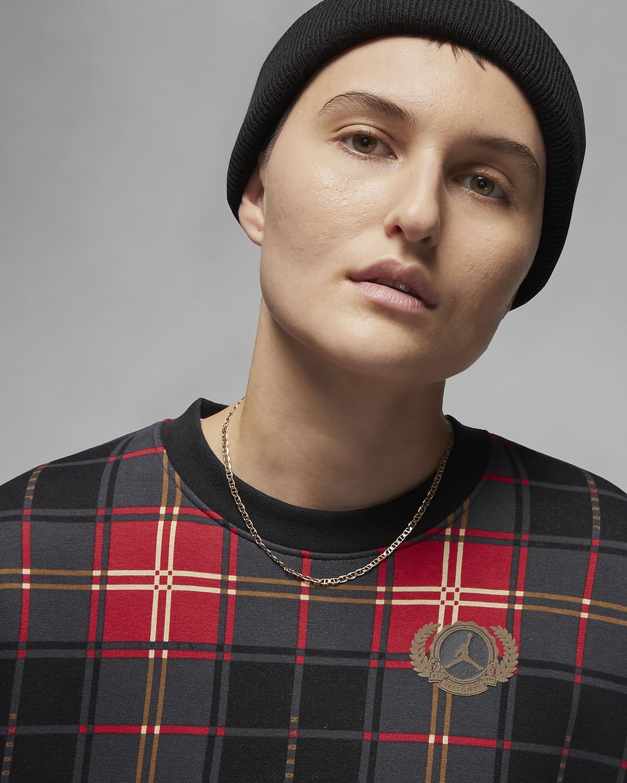 Nike sales tartan jumper