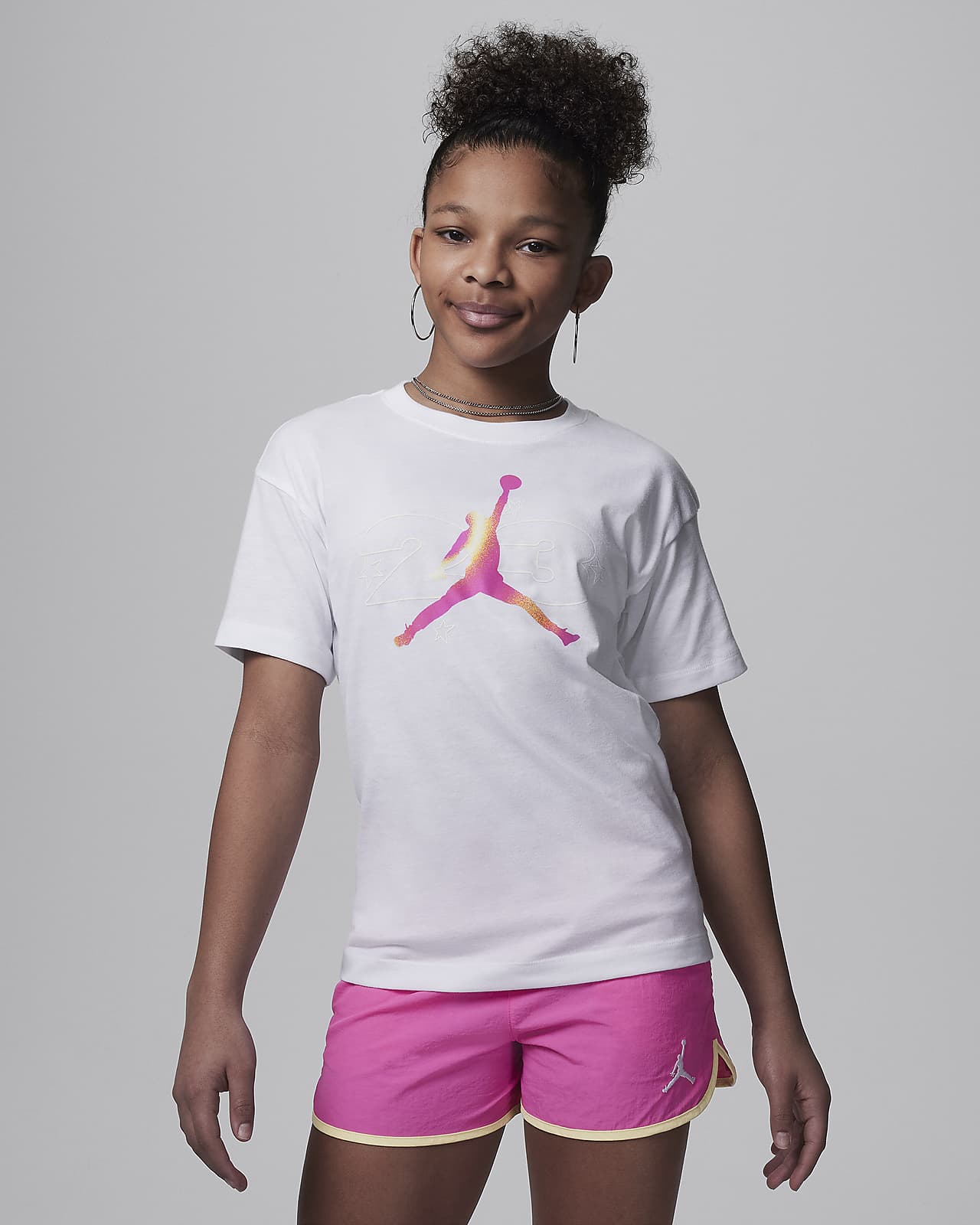 Jordan Lemonade Stand-T-shirt med grafik til større børn
