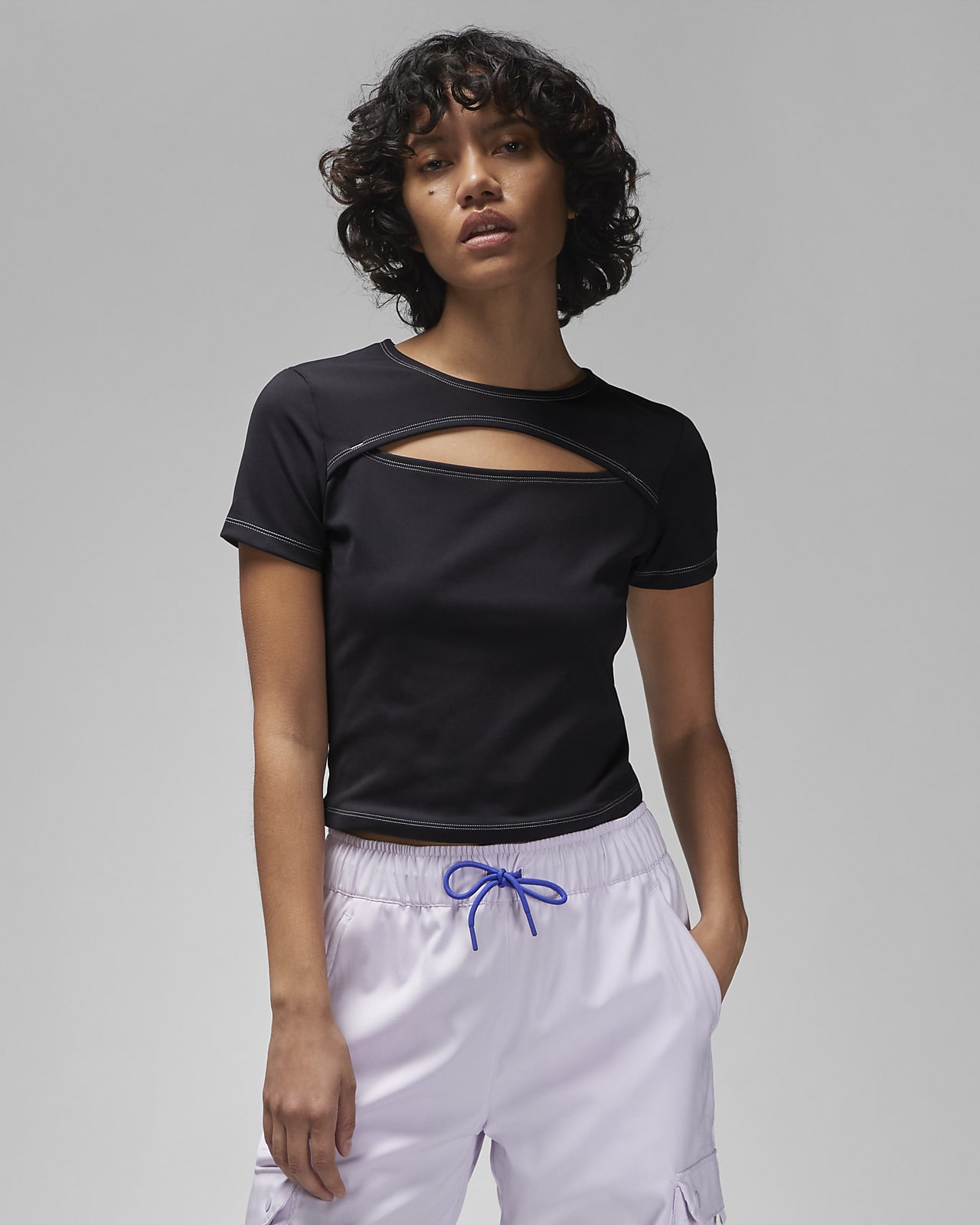 Γυναικεία μπλούζα με άνοιγμα σε σχήμα σταγόνας Jordan Sport